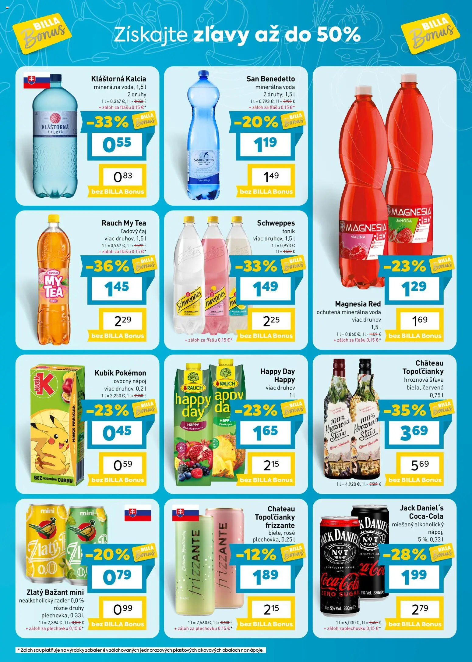 Nové Billa akcie – leták je platný od 30.09.2026 | Strana: 7 | Produkty: Magnesia, Voda, Mango, Jack Daniel's