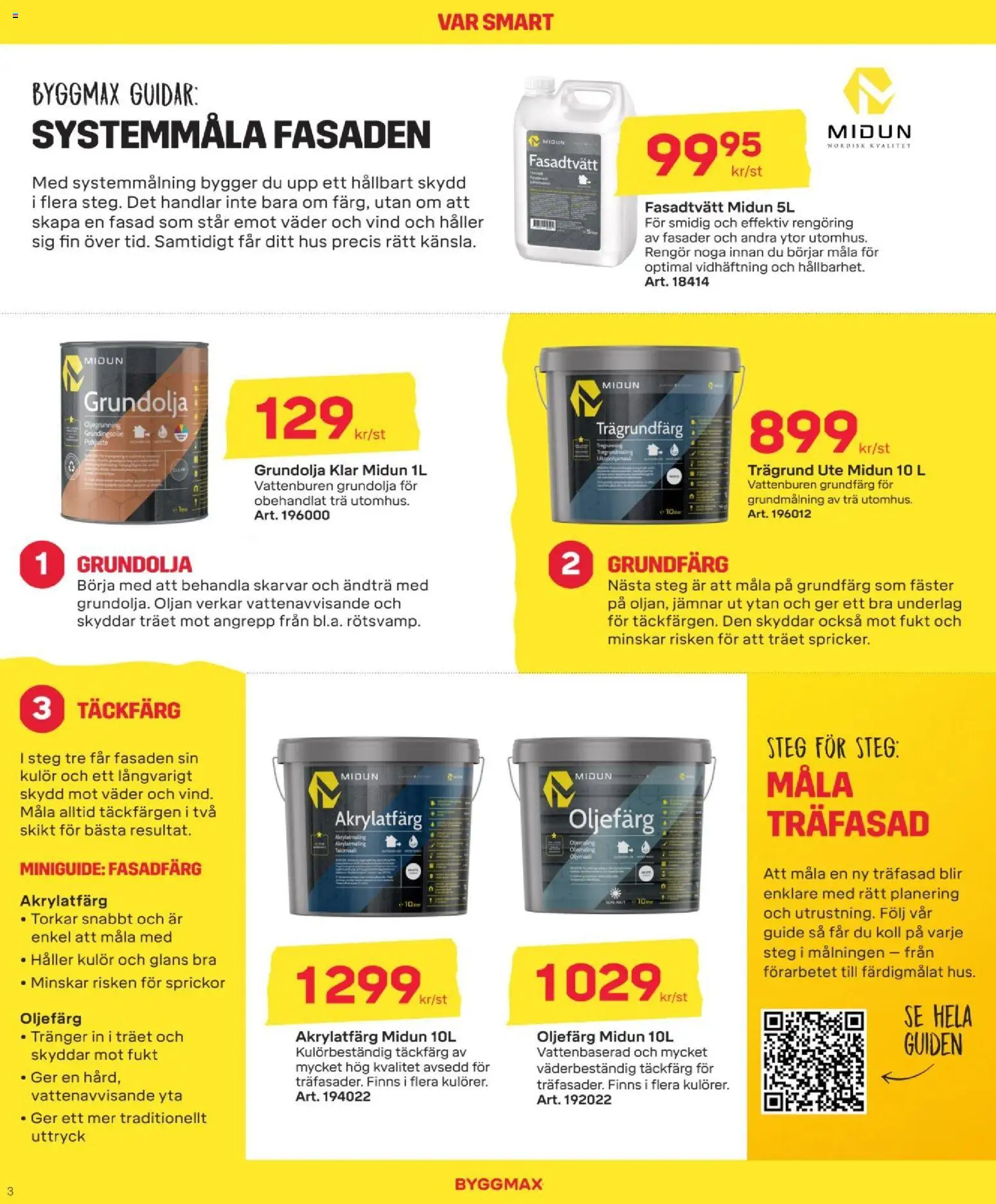 ByggMax reklamblad aktuell från 26/06/2026 | Sida: 6 | Produkter: Oljefärg, Täckfärg