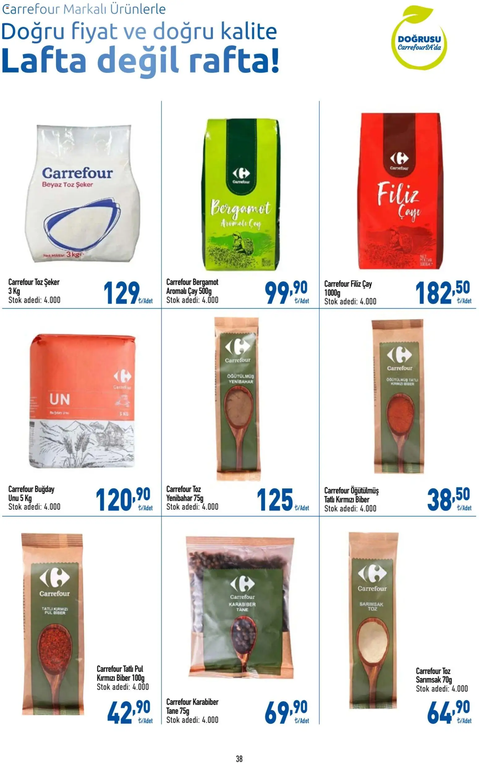CarrefourSA Katalog - 11.06.2026 tarihinden itibaren geçerlidir | Sayfa: 39 | Ürünler: Çay, Biber, Sarımsak, Toz şeker