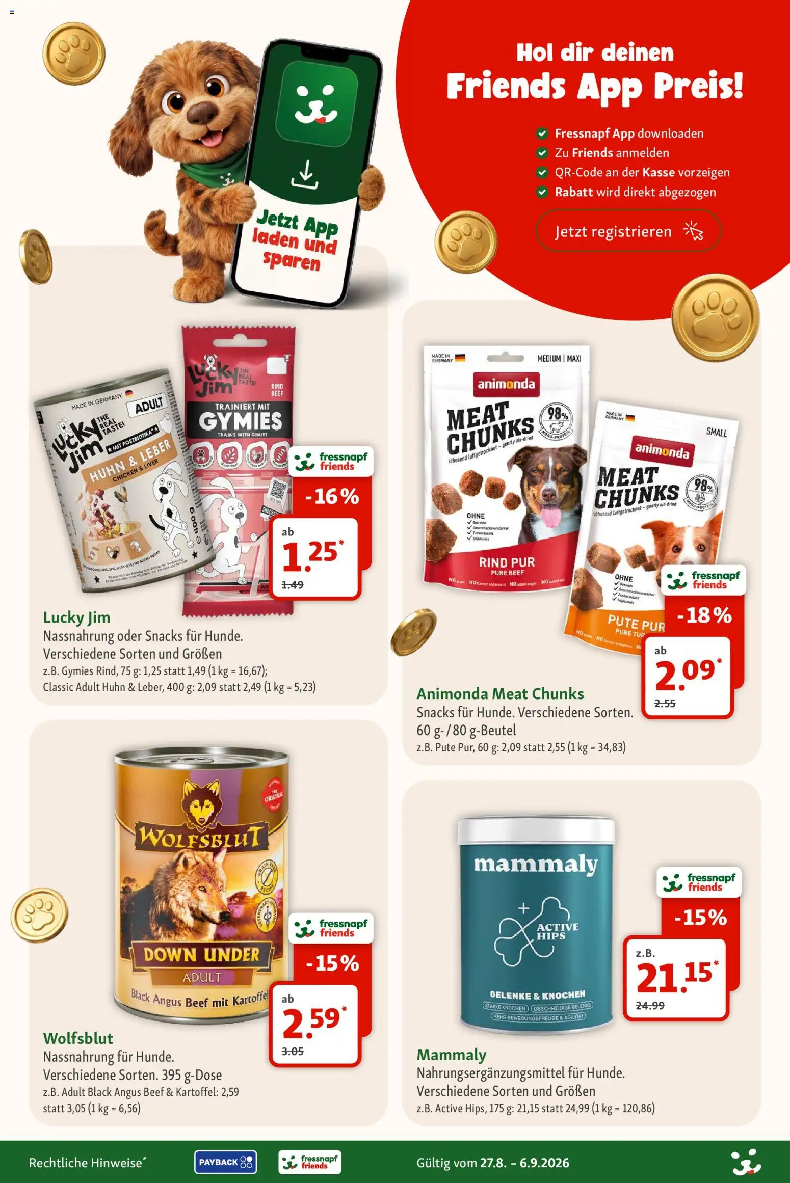 Fressnapf Prospekt – gültig ab 27.08.2026 | Seite: 5 | Produkte: Pute, Tür, Getreide