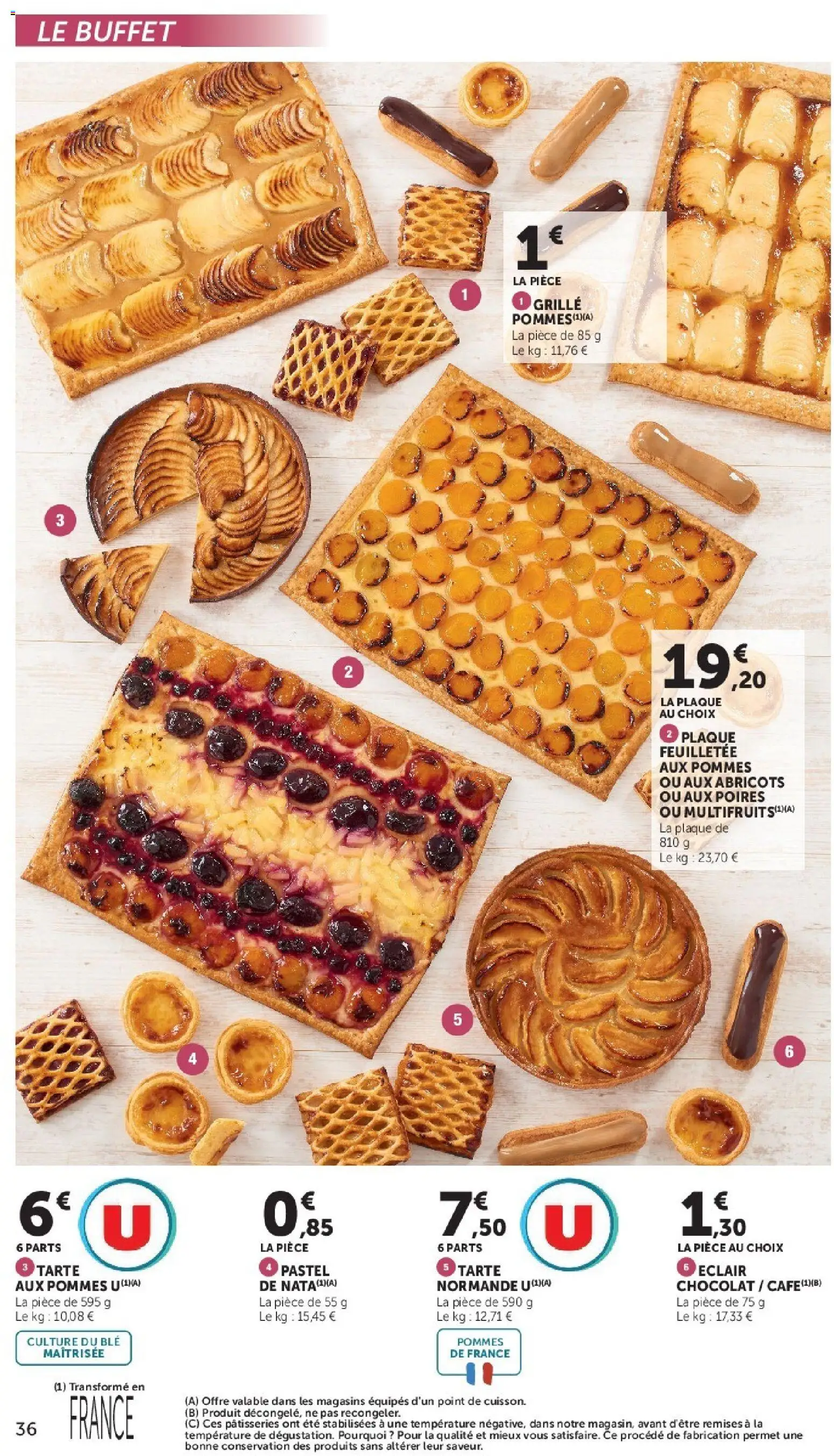 {H1} | Page: 36 | Produits: Buffet, Abricots, Blé, Poires