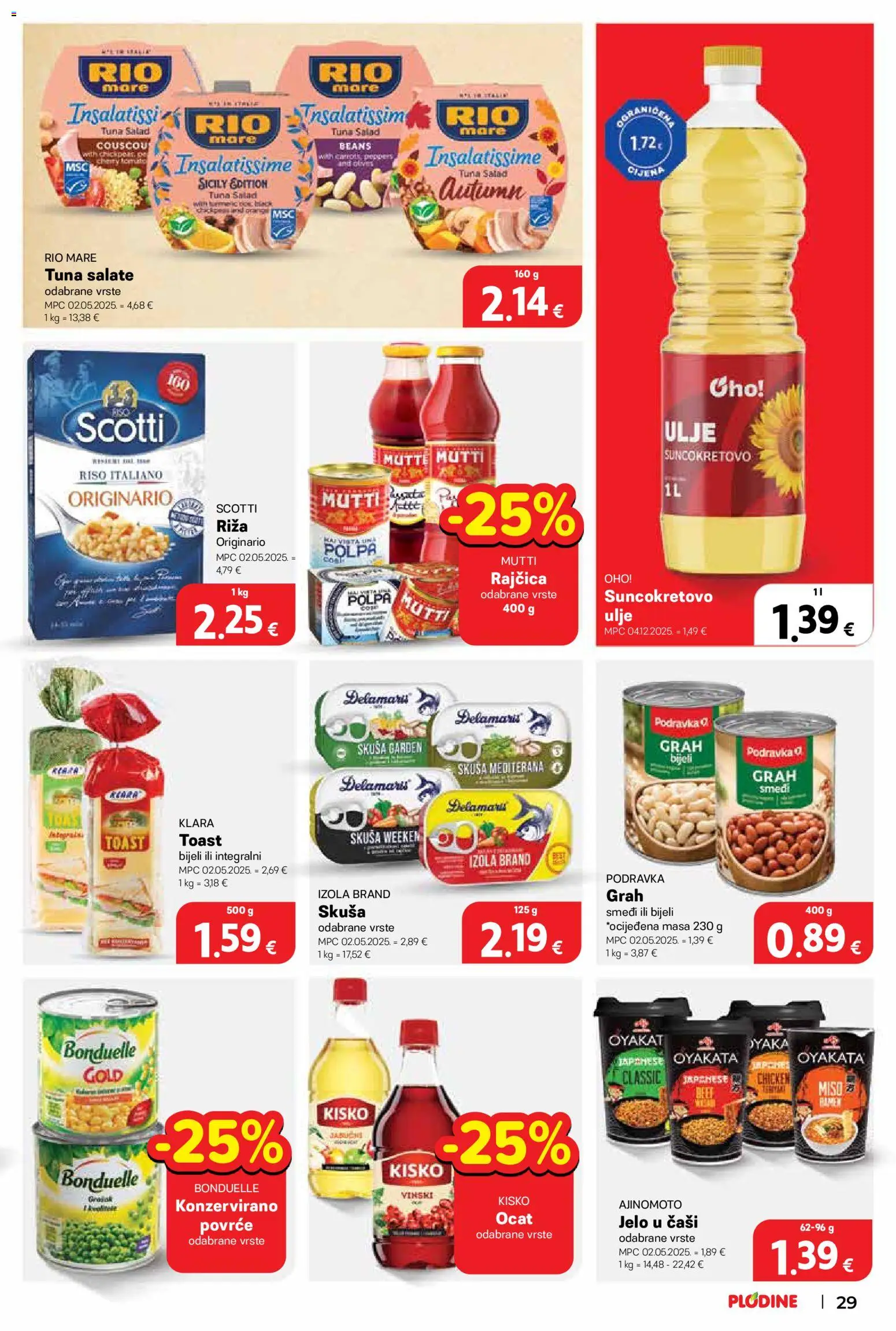 Plodine katalog | vrijedi od 01.07.2026 | Stranica: 29