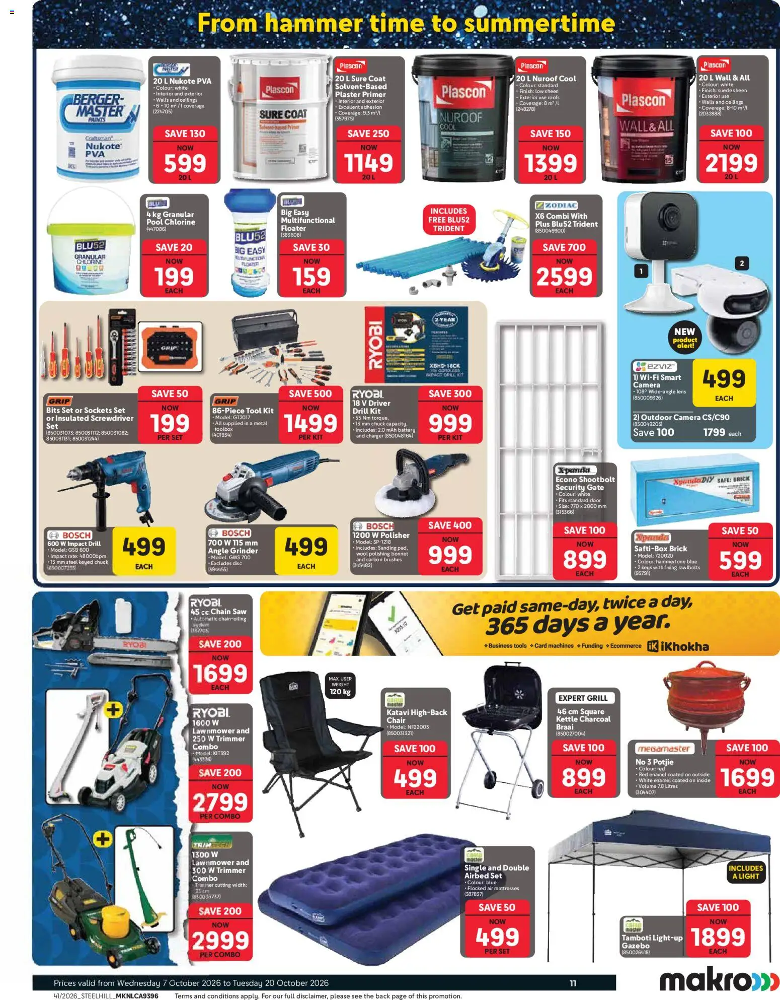 New Makro catalogue – valid from 07/10/2026 | Page: 11 | Products: Primer, Coat, Chair, Gate