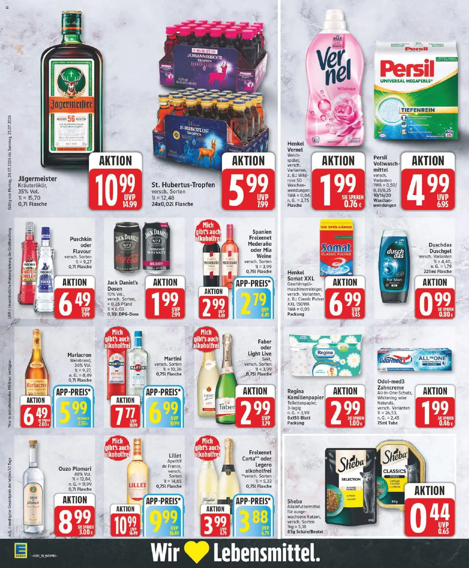 Elli Markt Prospekt Rietberg – gültig ab 20.07.2026 | Seite: 18 | Produkte: Freixenet, Duschgel, Vernel, Persil