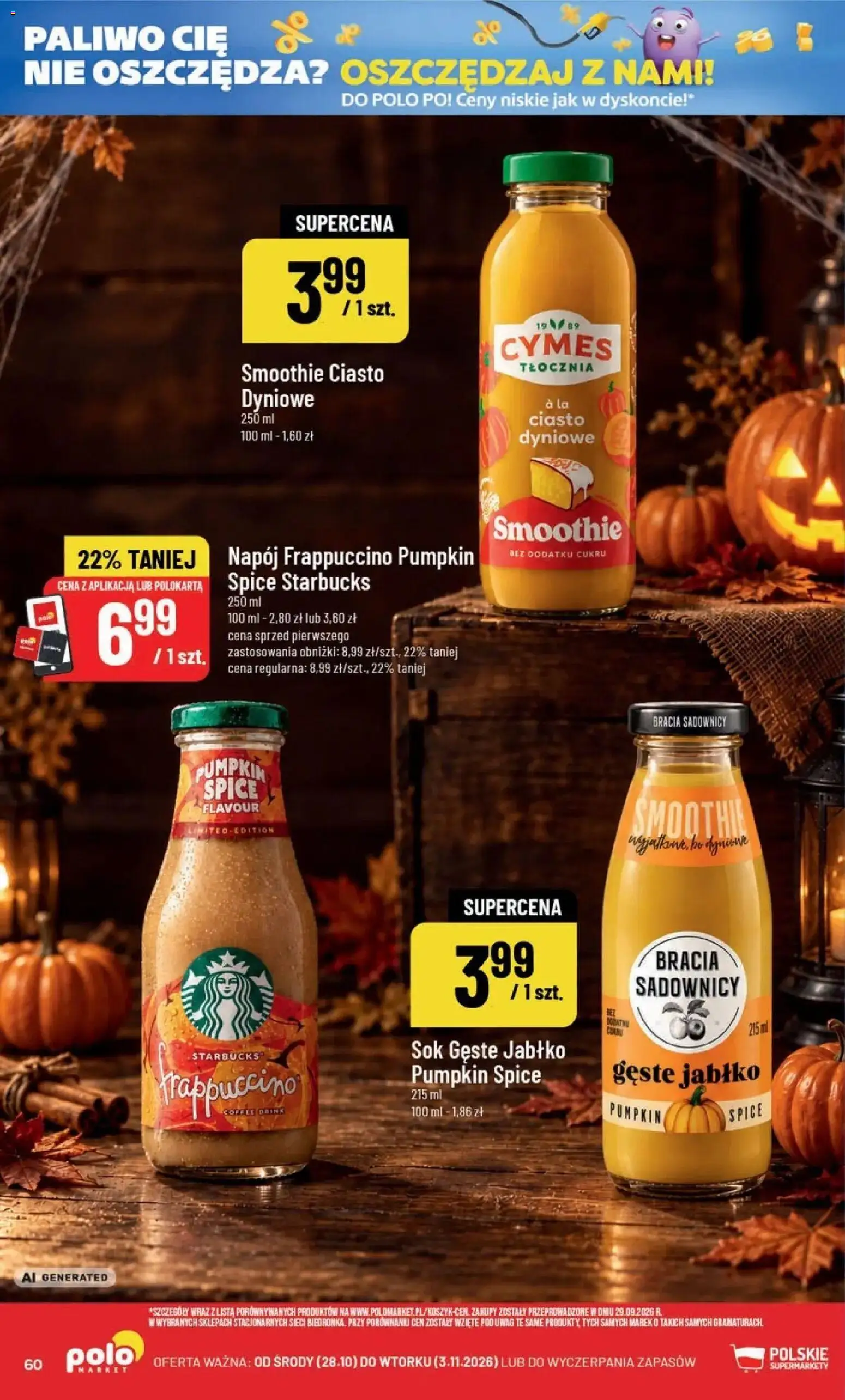 POLOmarket aktualna gazetka od 28.10.2026 | Strona: 60 | Produkty: Ciasto, Smoothie, Sok