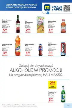Pogląd oferty "Makro gazetka" - ważna od 29.09.2026 | Strona: 15 | Produkty: Pepsi, Pomidor, Piwo, Sok warzywny