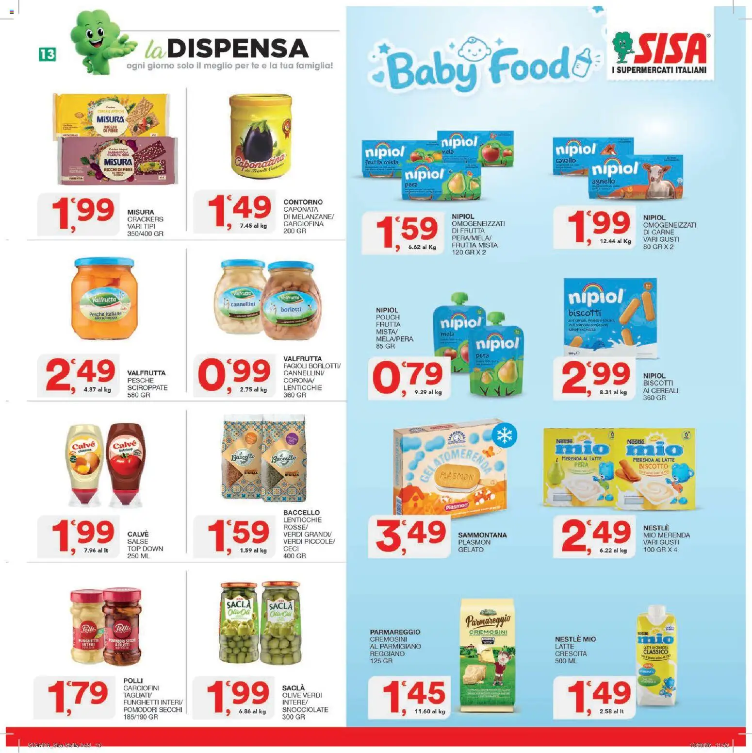 Volantino SISA del 27/08/2026 | Pagina: 13 | Prodotti: Tè, Cereali, Lenticchie, Pesche