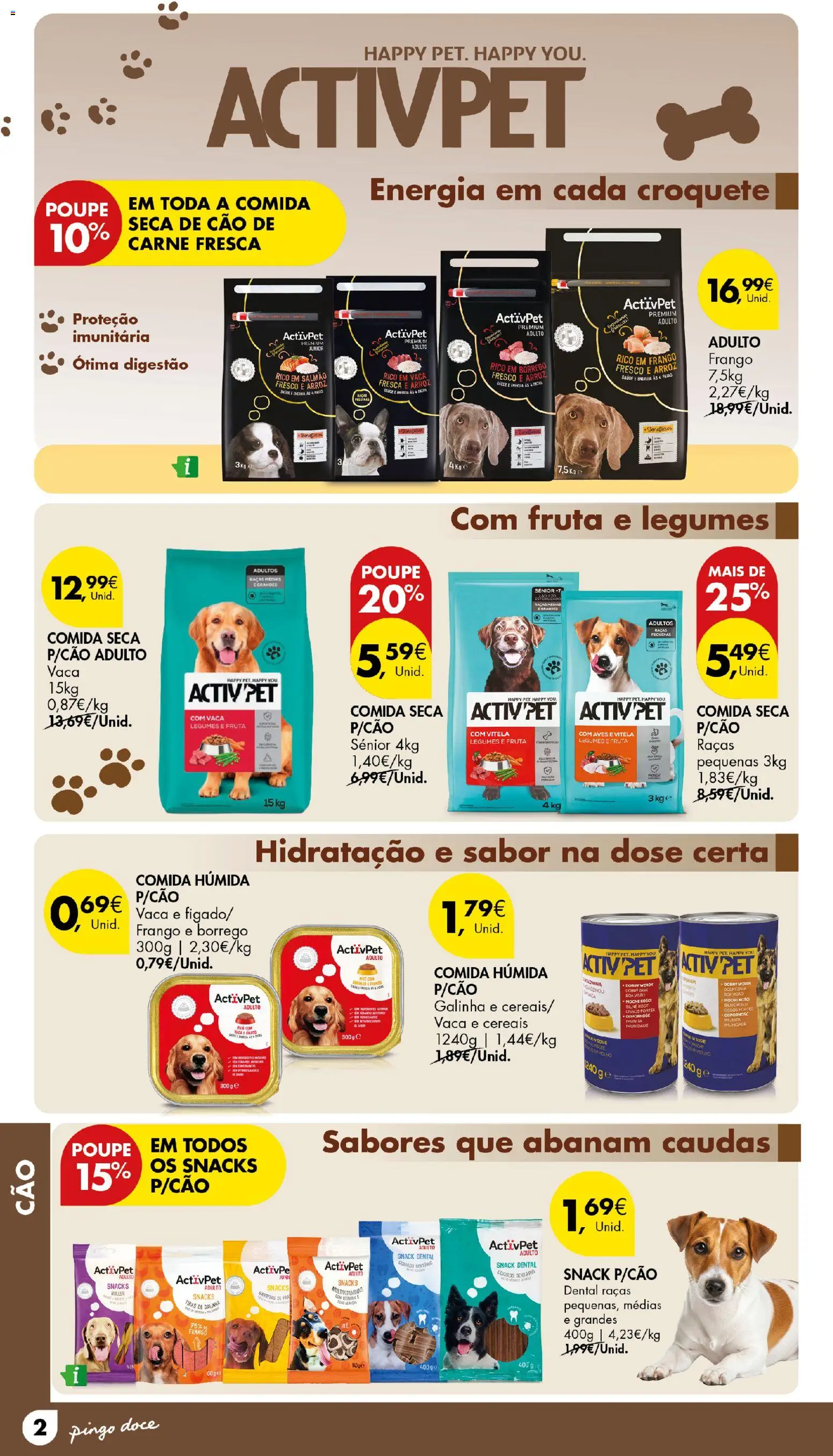 Pingo Doce Petfood Açores │ válido de 28.05.2026 | Página: 2 | Produtos: Vitela, Frango, Salmão, Carne