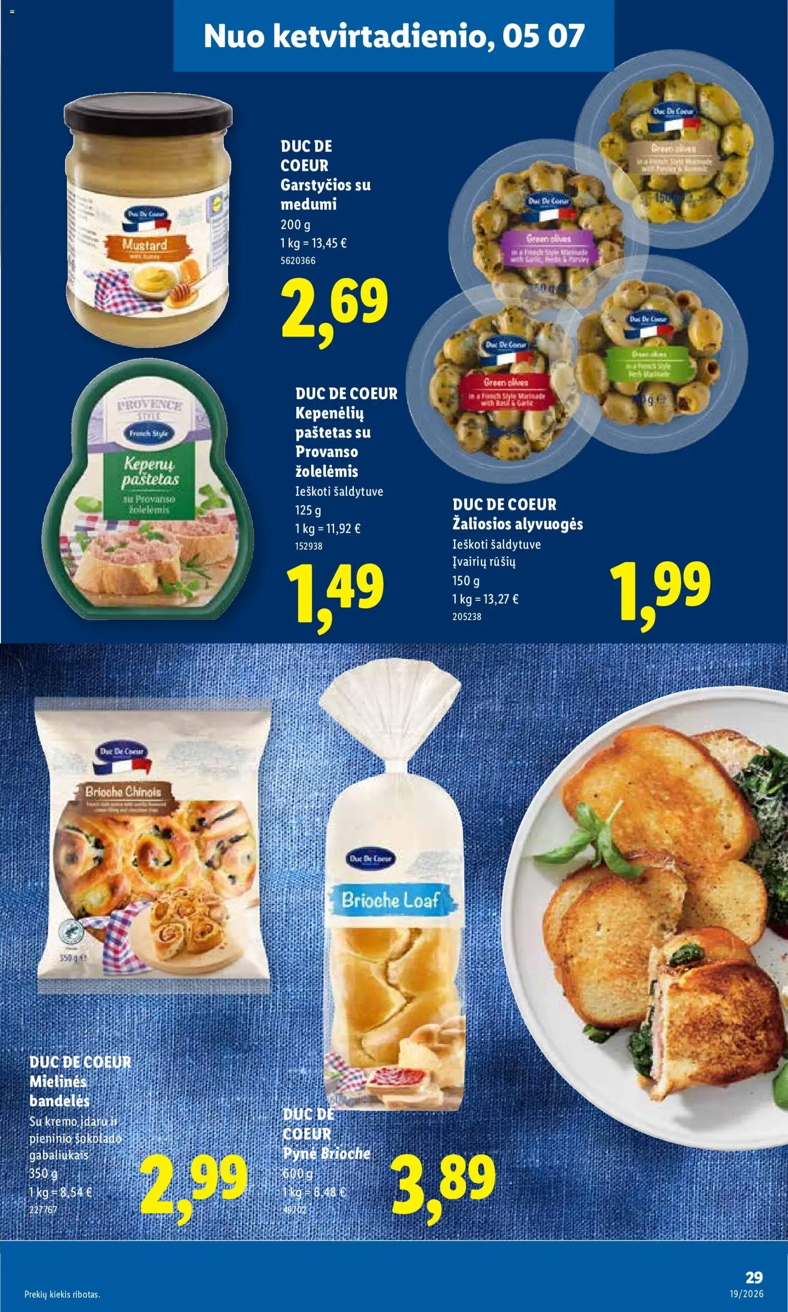 LIDL akcijos nuo 04.05.2026 | Puslapis: 29 | Prekių: Bandelės
