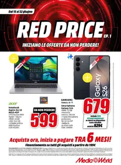 Anteprima del volantino Media World volantino valido a partire dal 15.06.2026