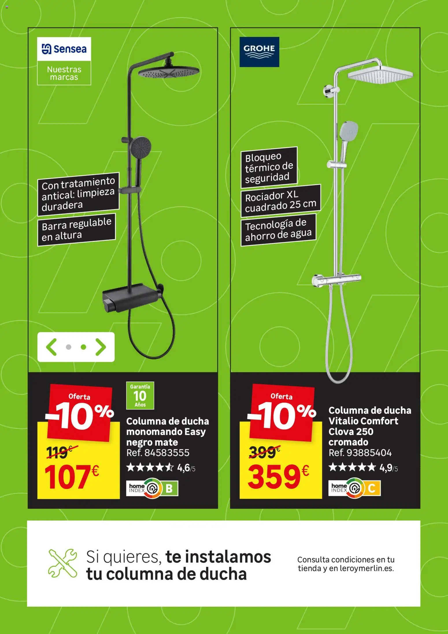 Leroy Merlin Black Friday │ válido desde el 20/10/2026 | Página: 23 | Productos: Té, Agua, Ducha