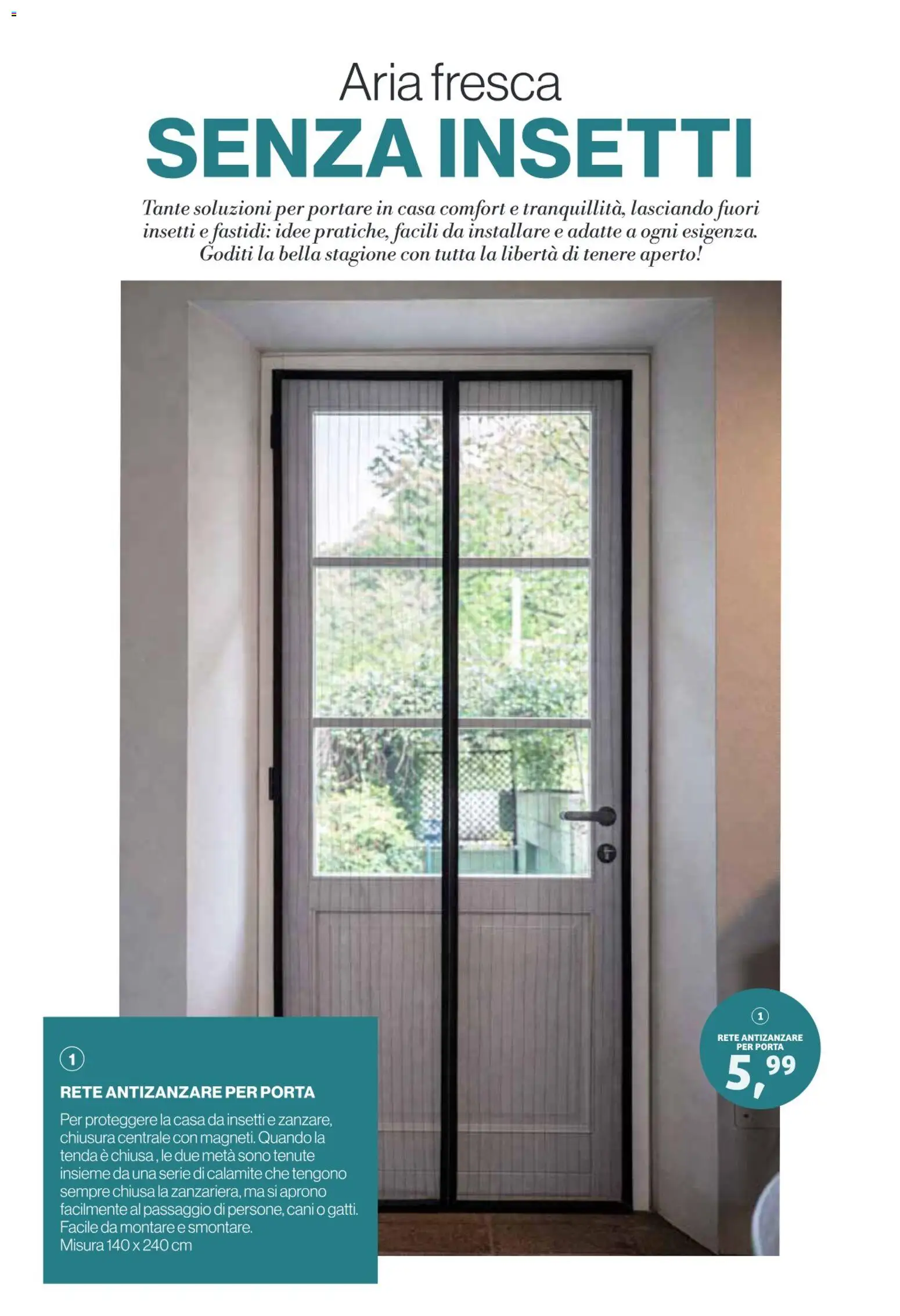 Volantino IN's del 13/05/2026 | Pagina: 14 | Prodotti: Porta, Tenda, Antizanzare