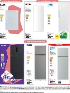 Conforama - Prévisualisation de Conforama catalogue valide à partir de 19.05.2026 | Page: 18 | Produits: Réfrigérateur, Congélateur, Porte, Table