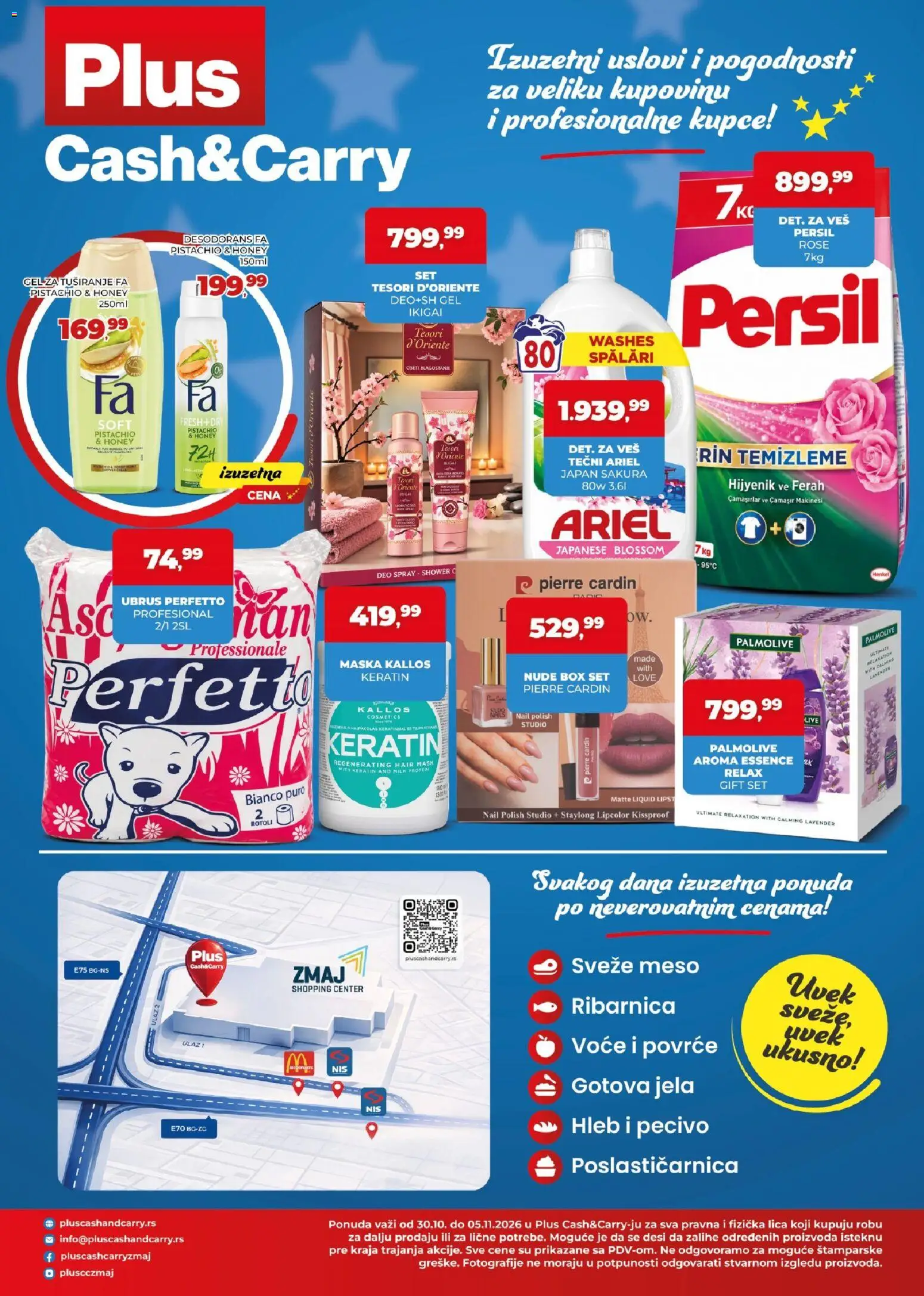 Plus Cash & Carry katalog - važi od 30.10.2026 | Strana: 4 | Proizvode: Palmolive, Ubrus, Gel za tuširanje, Persil
