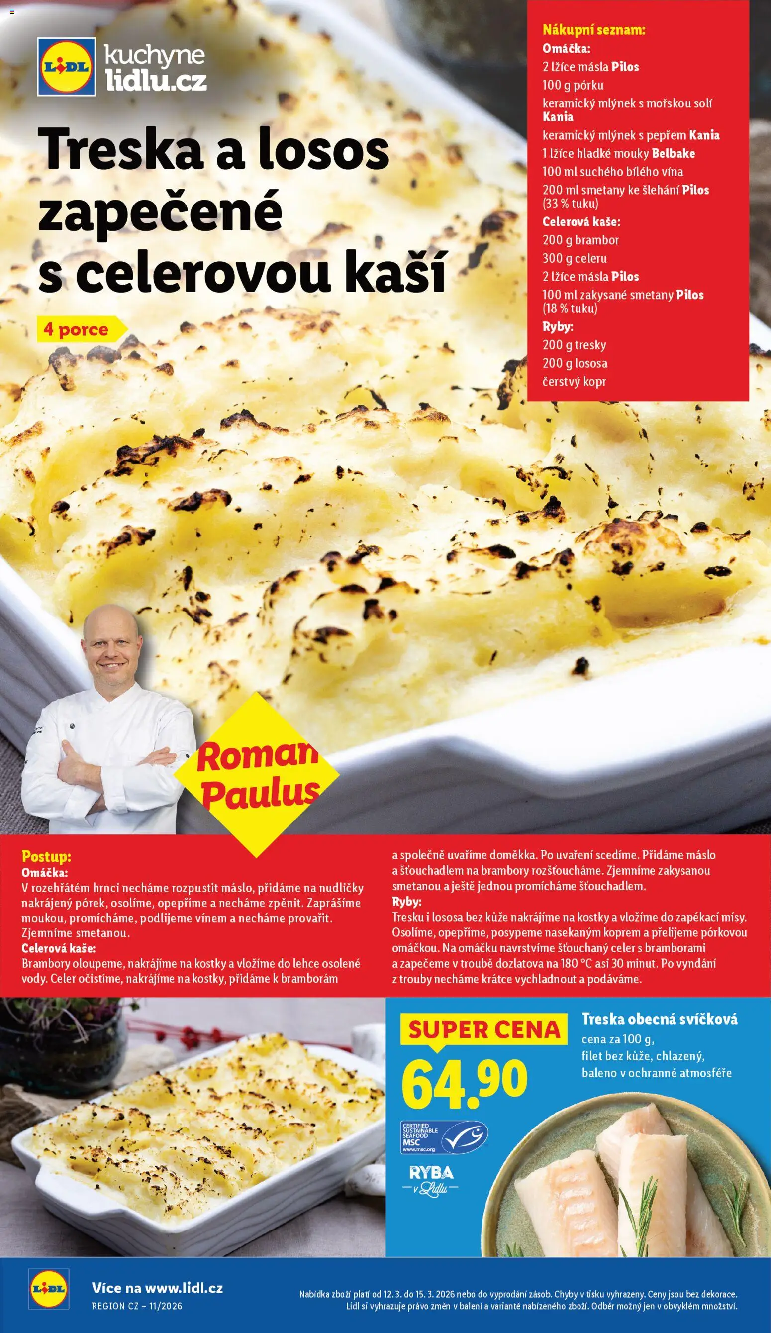 Lidl leták od 12.03.2026 | Strana: 29 | Produkty: Máslo, Lžíce, Treska, Ryba