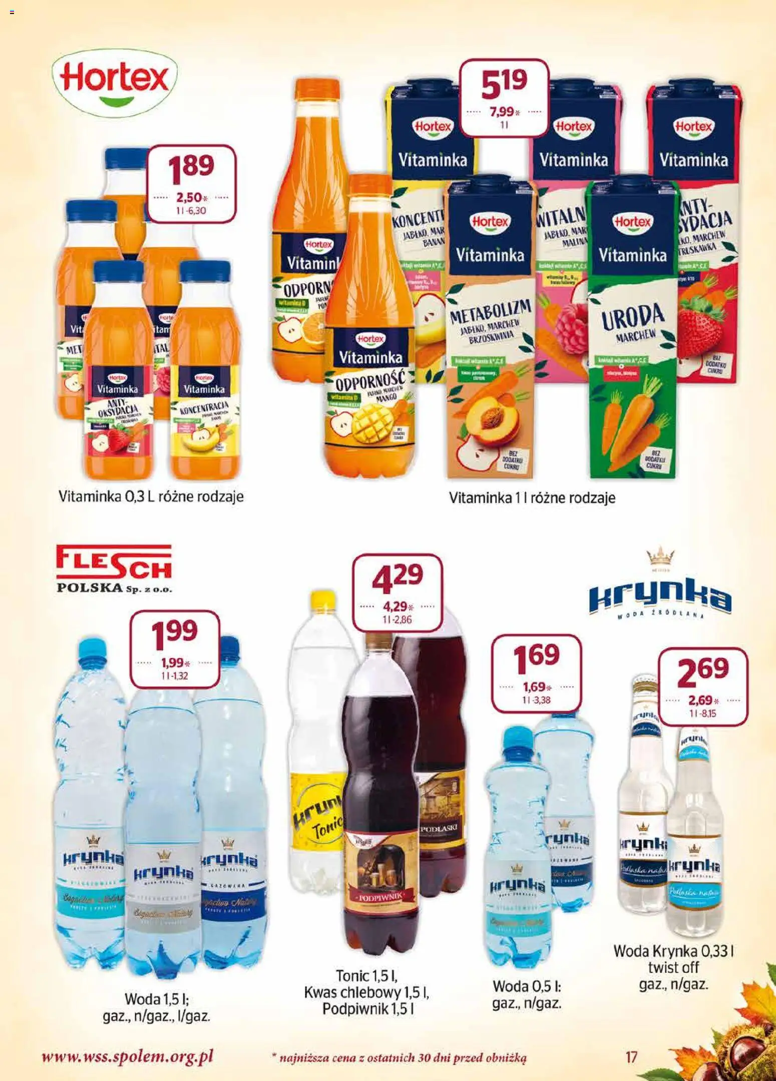 Społem gazetka od 01.10.2026 | Strona: 17 | Produkty: Mango, Kwas chlebowy, Tonic, Woda