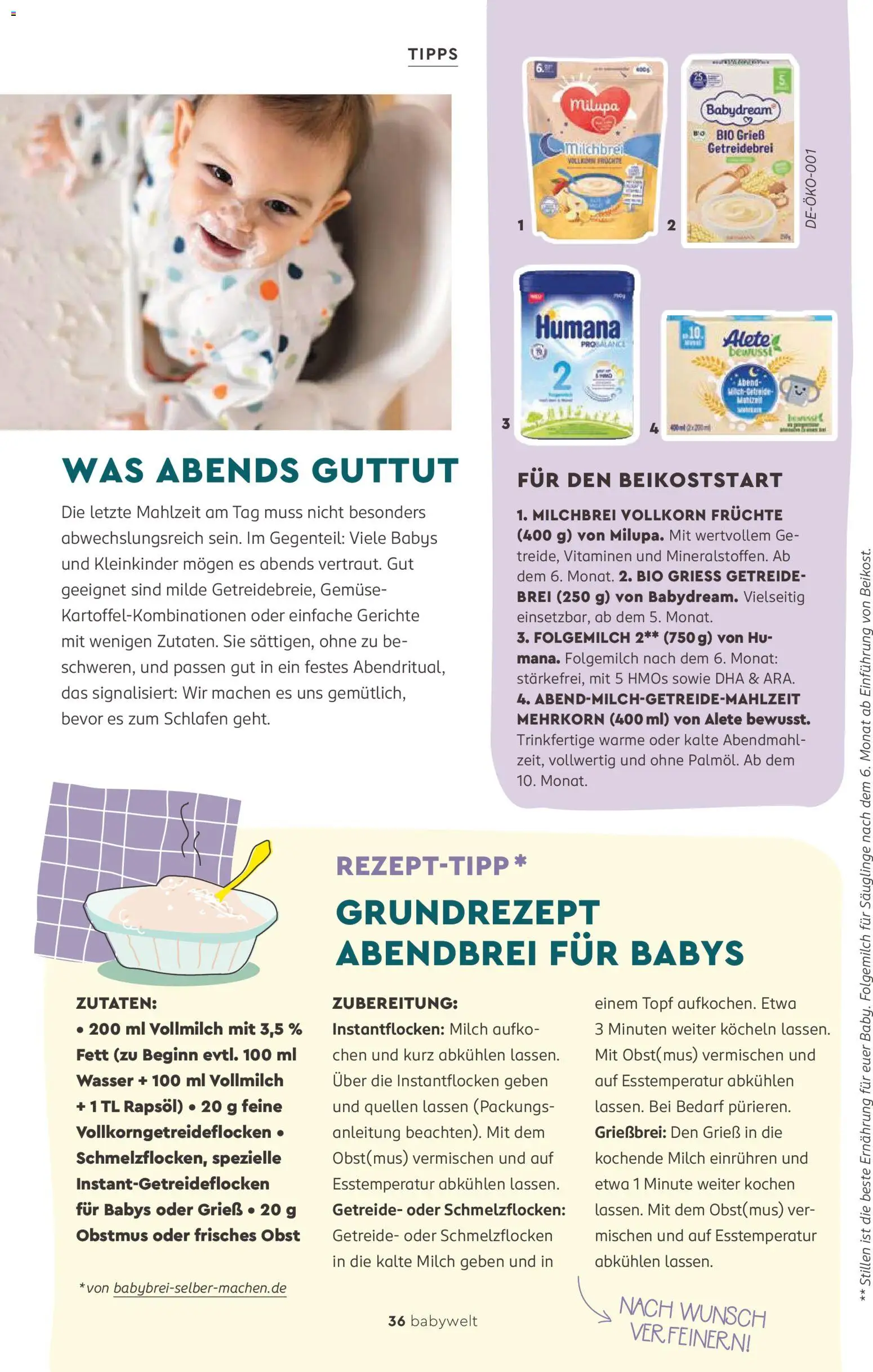 Rossmann Babywelt – gültig ab 06.06.2026 | Seite: 36 | Produkte: Milch, Gemüse, Obst, Getreide