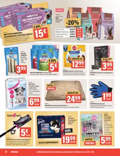 Puuilo-mainoslehti voimassa 08/10/2026 alkaen | Sivu: 12 | Tuotteet: Minttu, Kissanhiekka, Koiranruoka, Kalkkuna