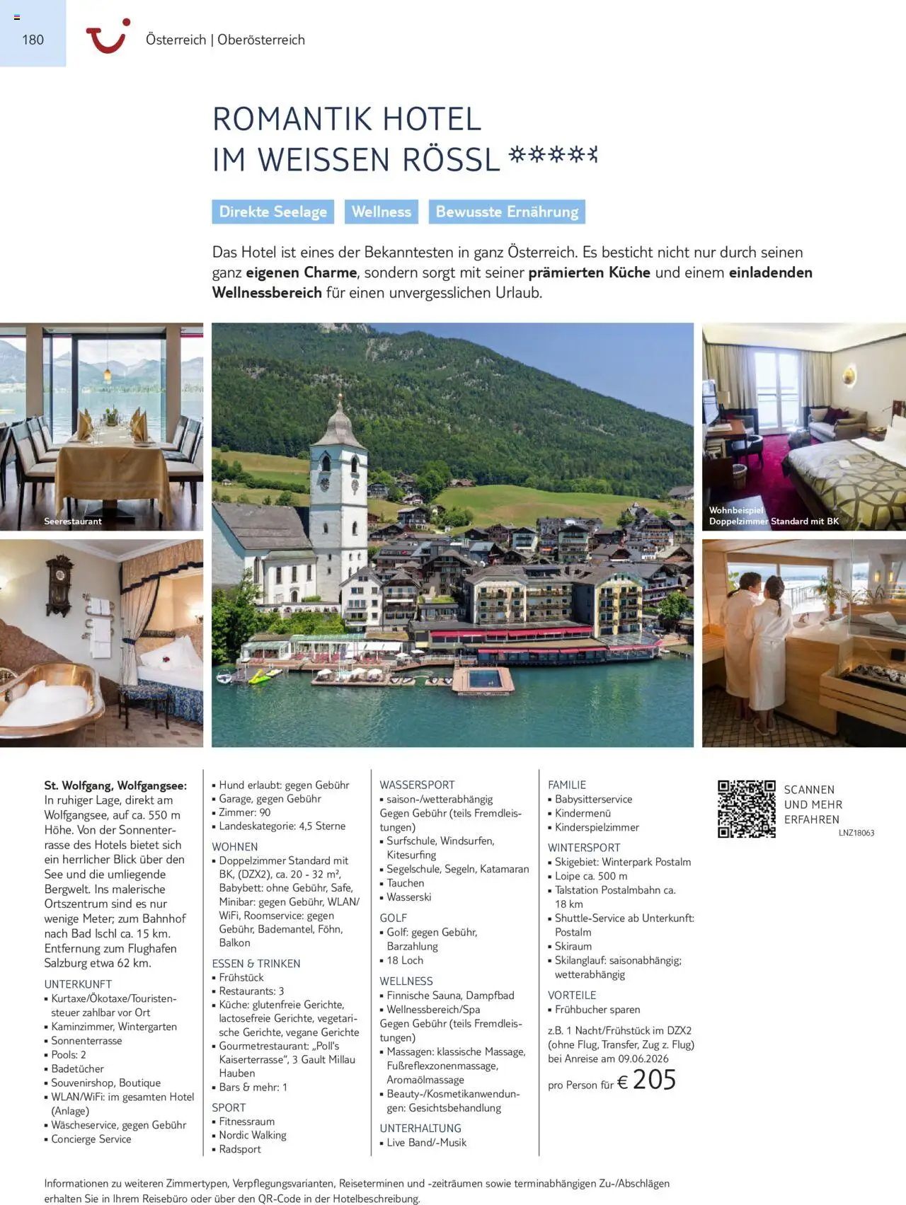 TUI Urlaub mit eigener Anreise 2025/26 – gültig ab 01.11.2025 | Seite: 180 | Produkte: Babybett, Bad, Walking, Gerichte