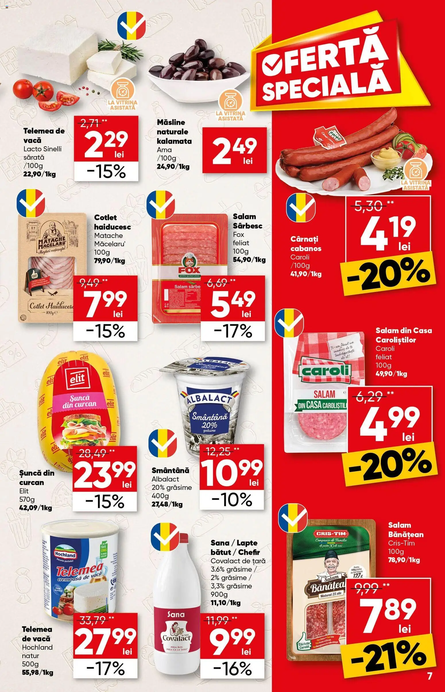 Noul catalog Profi – valabil de la 18.02.2026 | Pagină: 7 | Produse: Bahçe aydınlatması, Tırnak makası, Vitrină, Salam