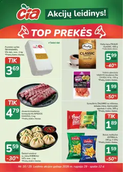ČIA MARKET leidinys galioja nuo 2026.09.29
