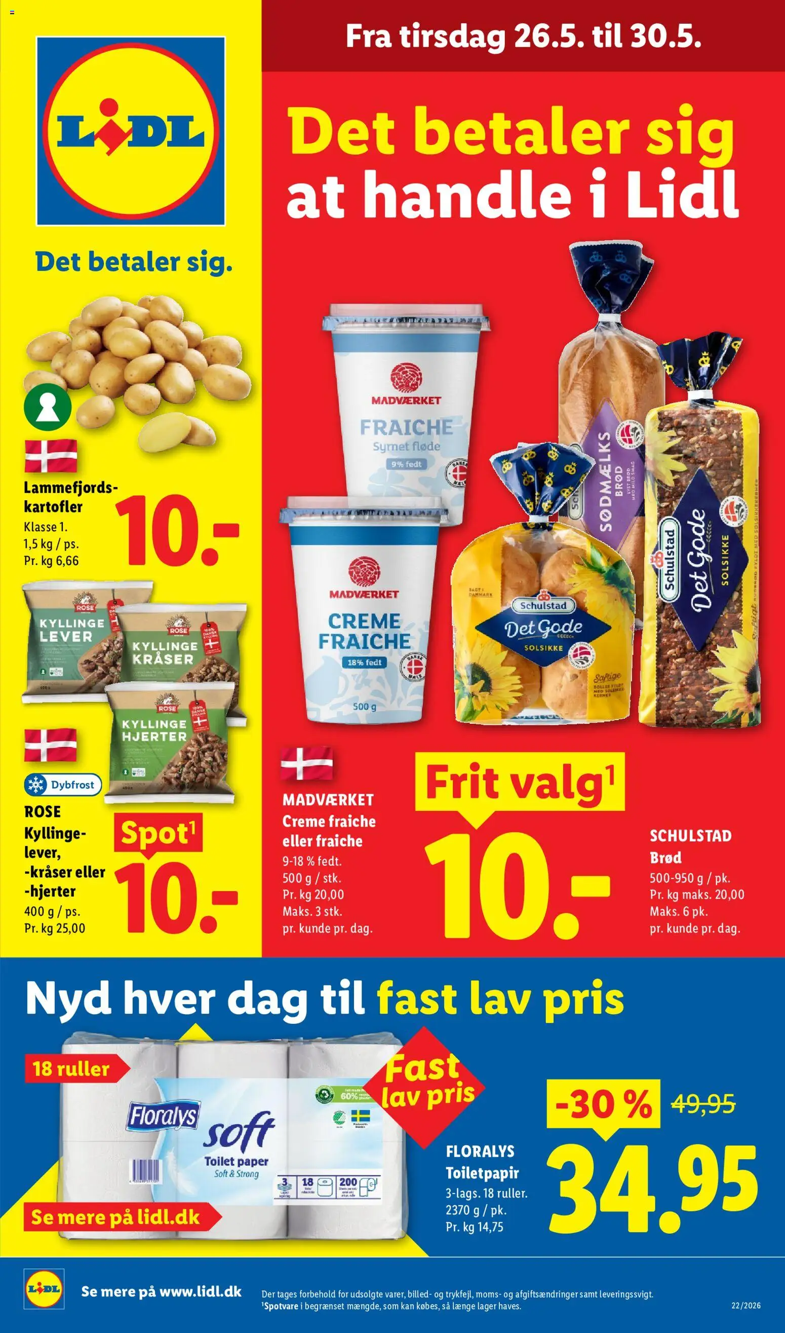 Lidl tilbudsavis – gyldig fra 28.05.2026 | Side: 9 | Produkter: Brød, Kartofler, Toilet, Søm