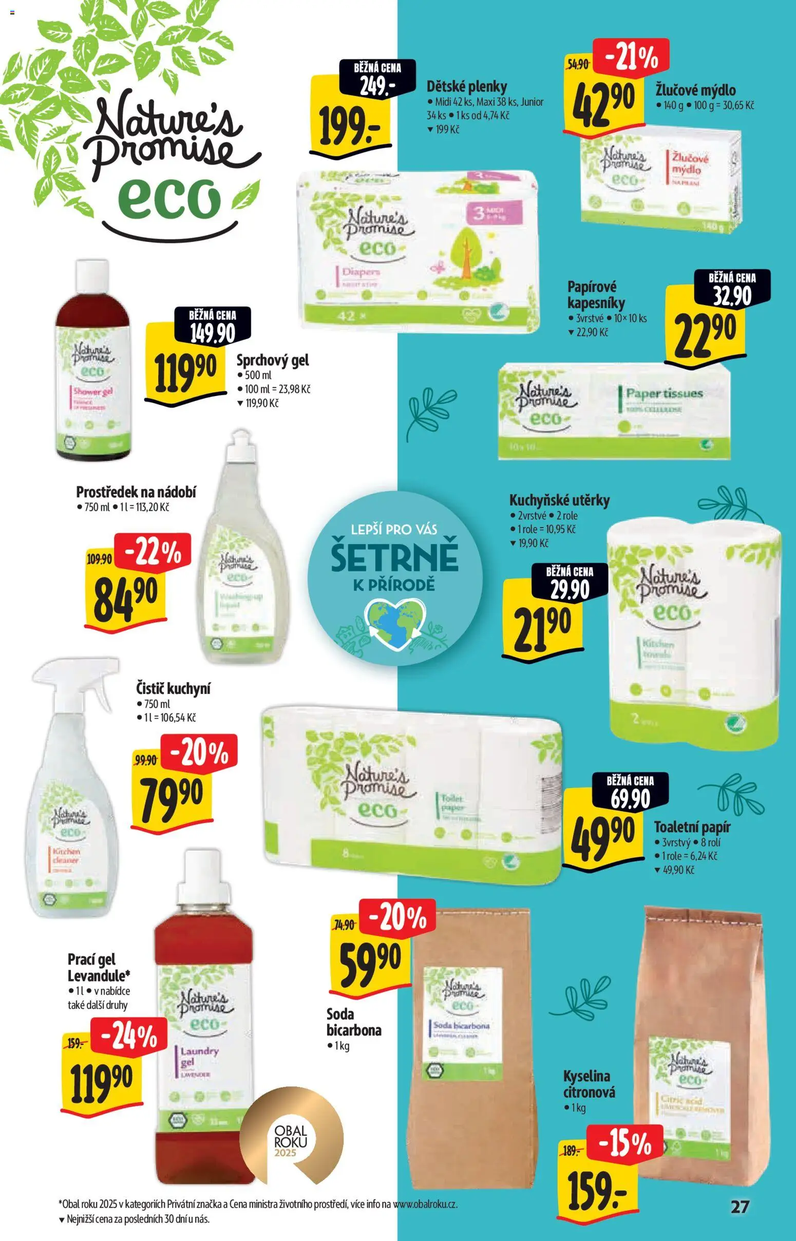 Albert katalog - Hypermarket - Bio od 02.09.2026 | Strana: 27 | Produkty: Žlučové mýdlo, Nádobí, Kuchyně, Plenky