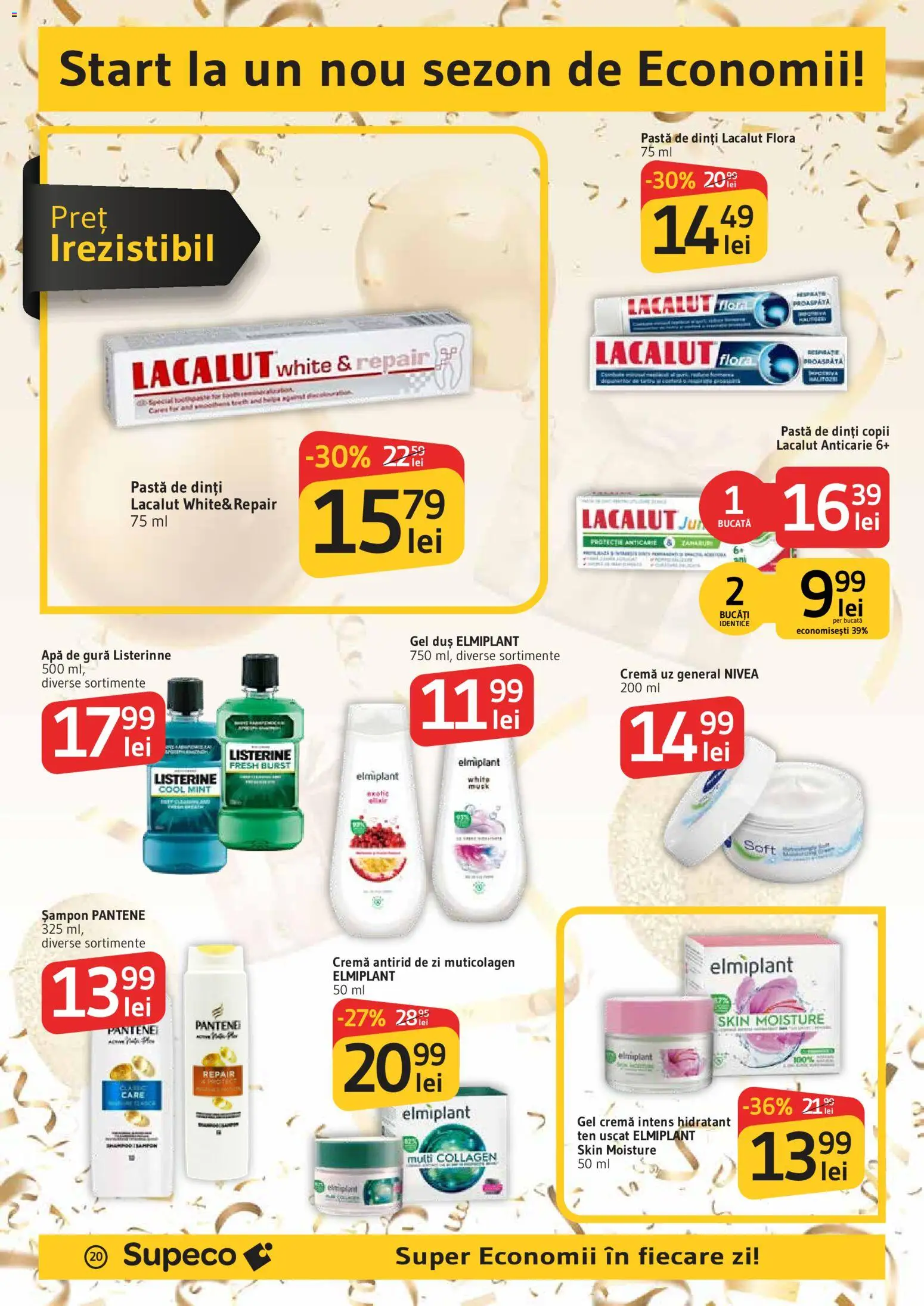 Noul catalog Supeco – valabil de la 03.09.2026 | Pagină: 20 | Produse: Nivea, Cremă, Pastă de dinți, Apă