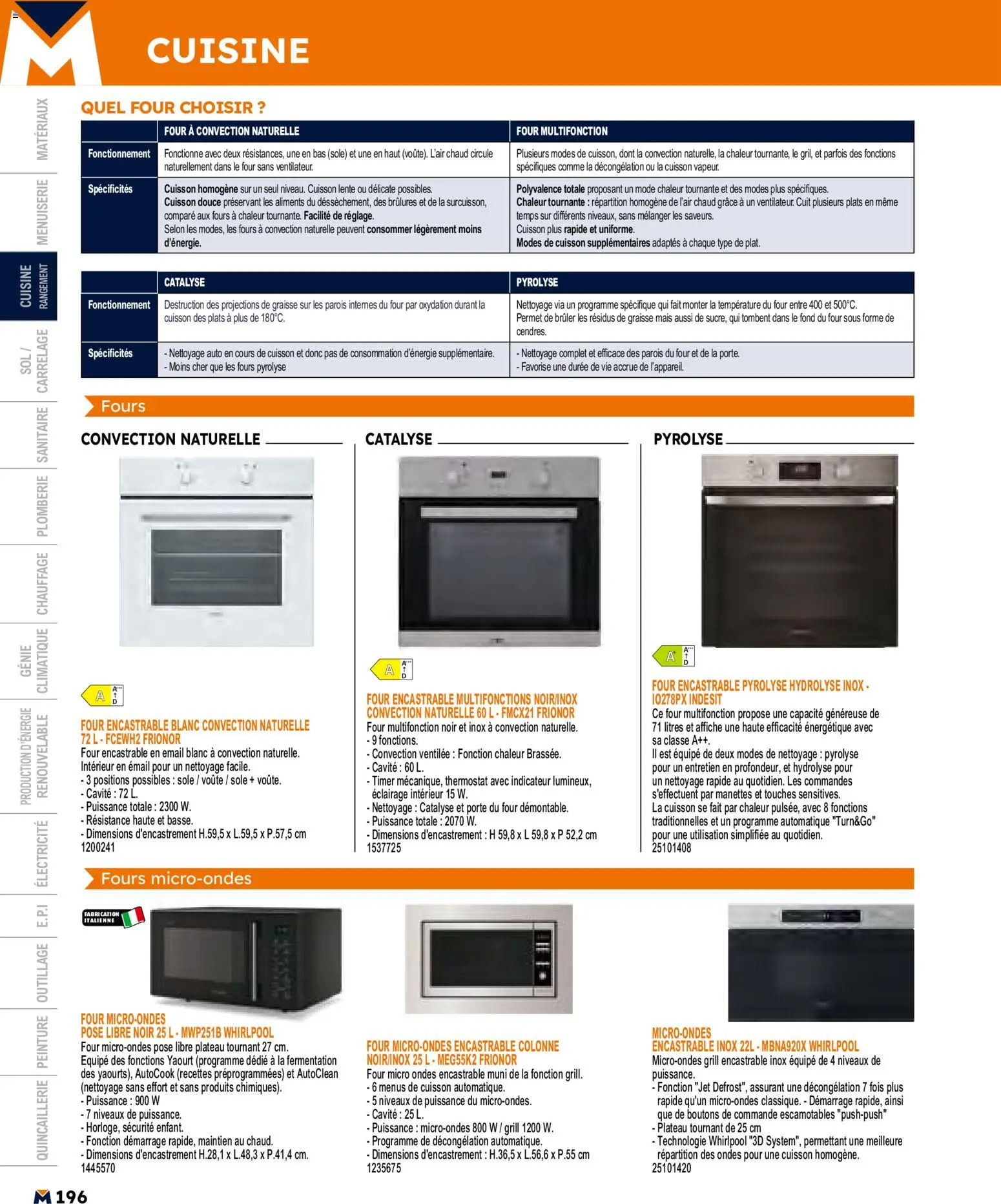 {H1} | Page: 196 | Produits: Plateau tournant, Four, Plateau, Mais