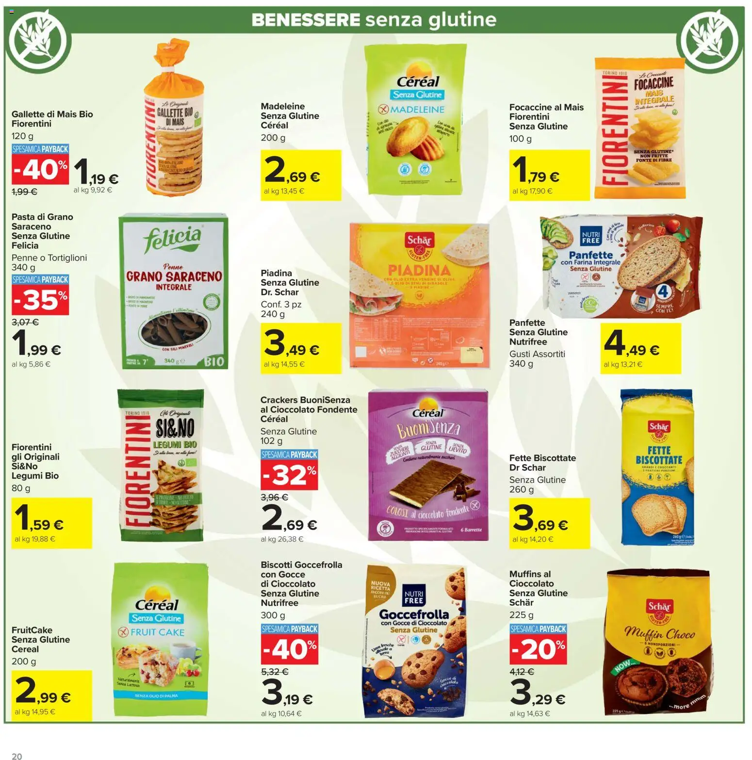 Volantino Carrefour del 19.05.2026 | Pagina: 20 | Prodotti: Cioccolato, Tè, Crackers, Penne