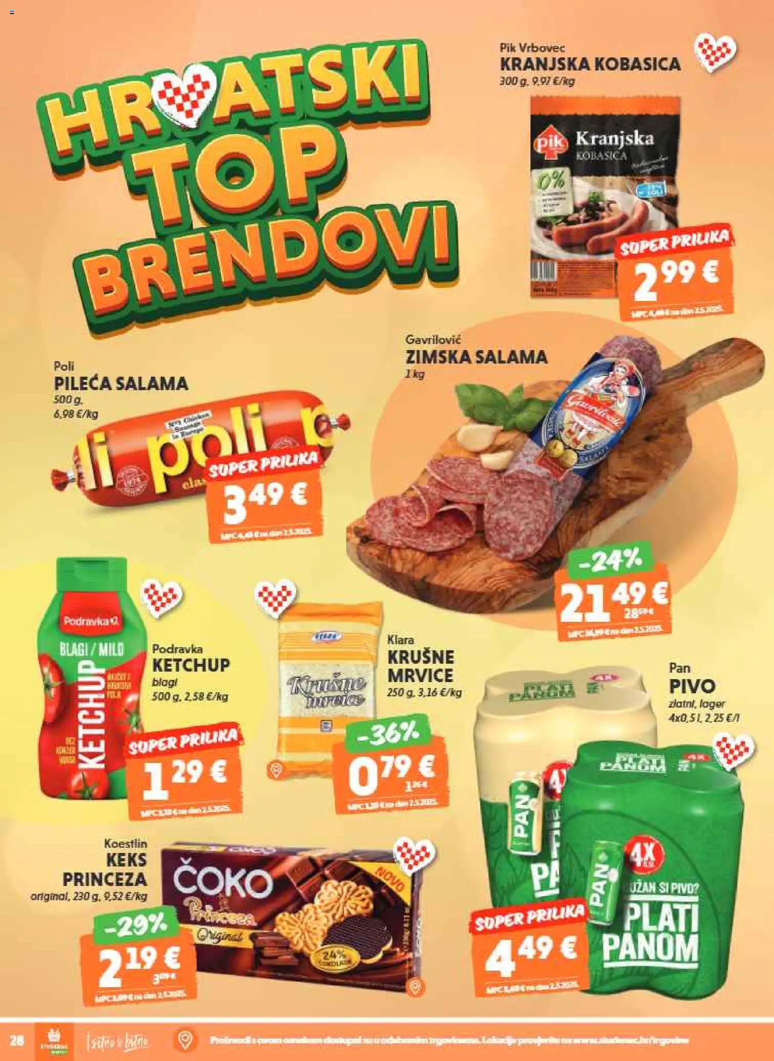 Studenac katalog | vrijedi od 29.07.2026 | Stranica: 4 | Proizvodi: Podravka, Pivo, Keks, Pik Vrbovec
