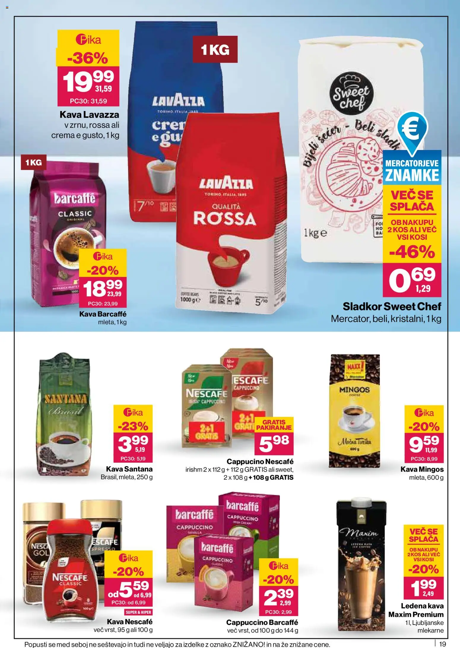 Novi Mercator katalog ponudbe – veljaven od 28.05.2026 | Stran: 19 | Izdelki: Tunika, Kos, Kava, Sladkor