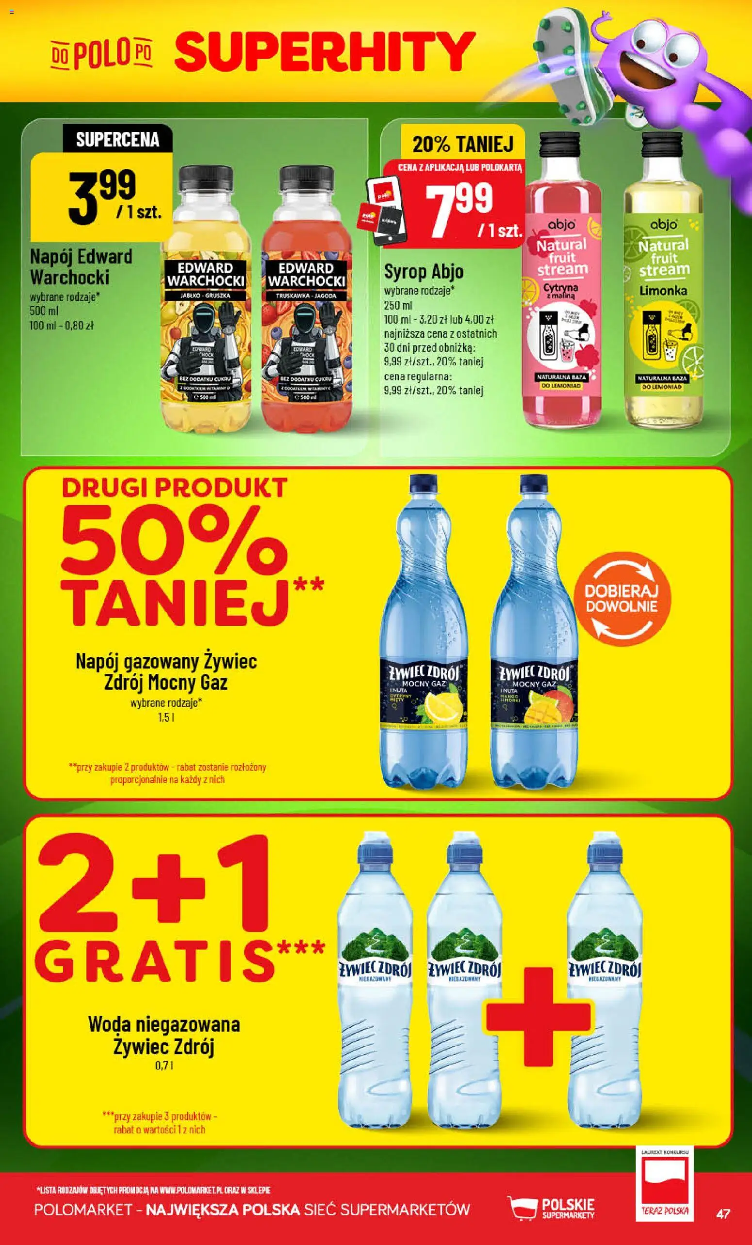 POLOmarket gazetka od 22.07.2026 | Strona: 47 | Produkty: Cytryna, Syrop, Gruszka, Malina