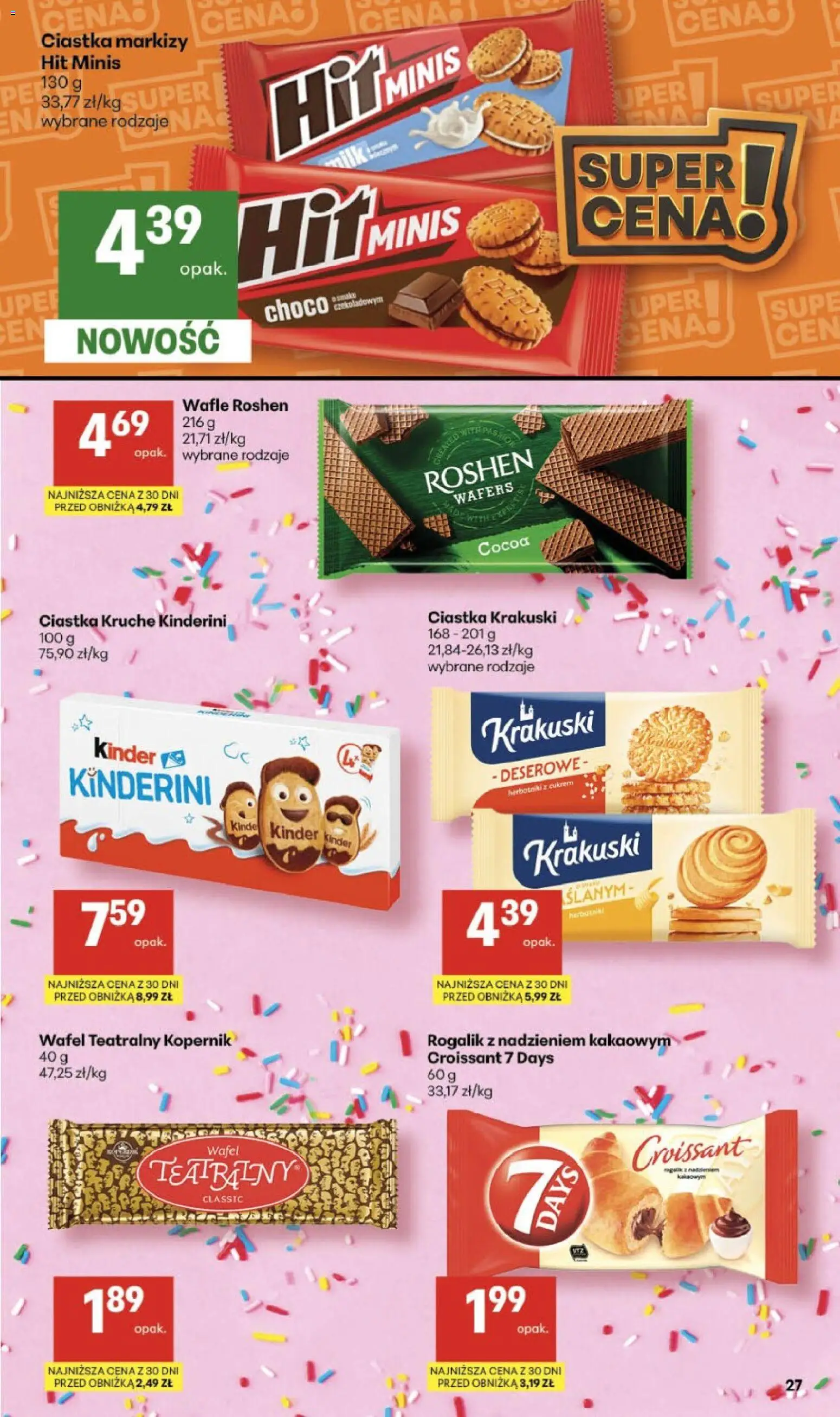 Delikatesy Centrum gazetka od 07.05.2026 | Strona: 27 | Produkty: Wafle, Ciastka kruche, Herbatniki, Ciastka