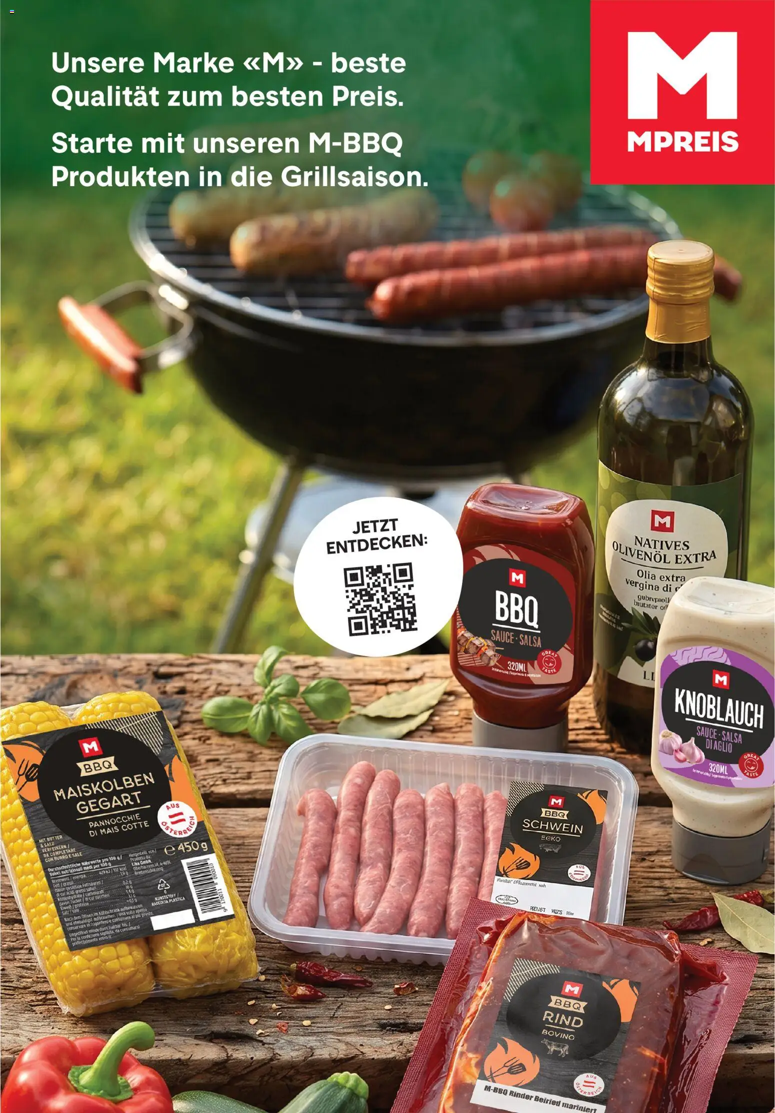 MPREIS Flugblatt gültig ab 06.08.2026 | Seite: 15 | Produkte: Salz, Knoblauch, Kühlschrank, Butter