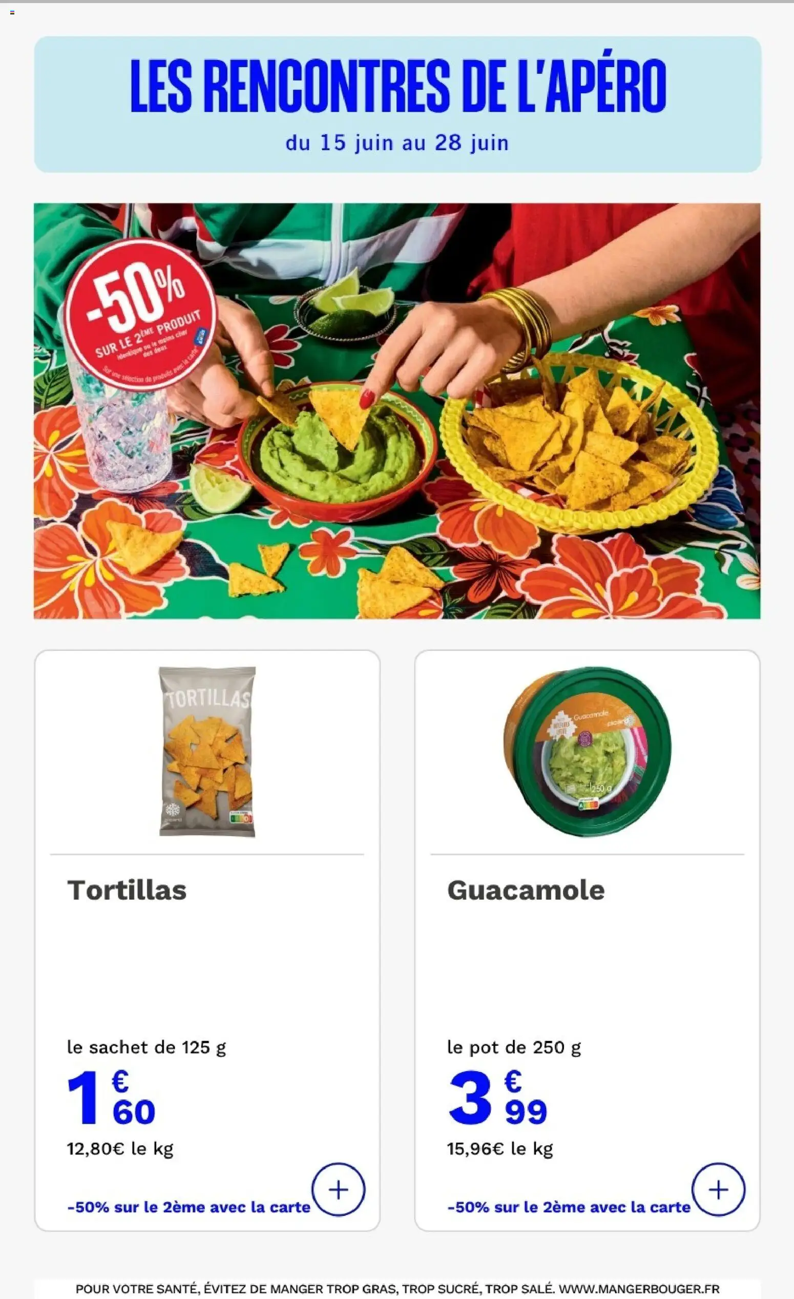 {H1} | Page: 2 | Produits: Tortillas, Guacamole