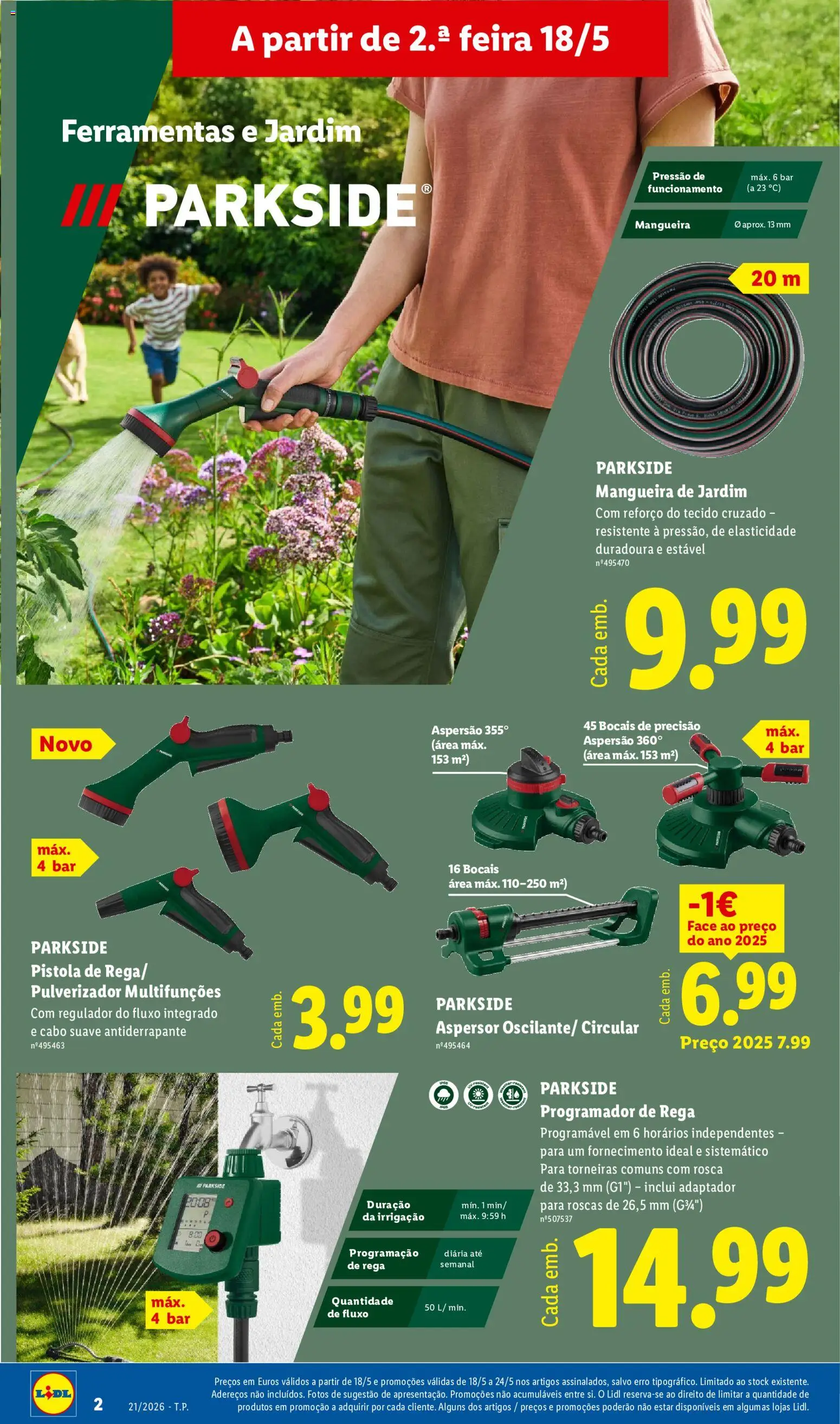 Lidl Novidades │ válido de 18.05.2026 | Página: 2 | Produtos: Cabo, Adaptador, Ferramentas, Mangueira