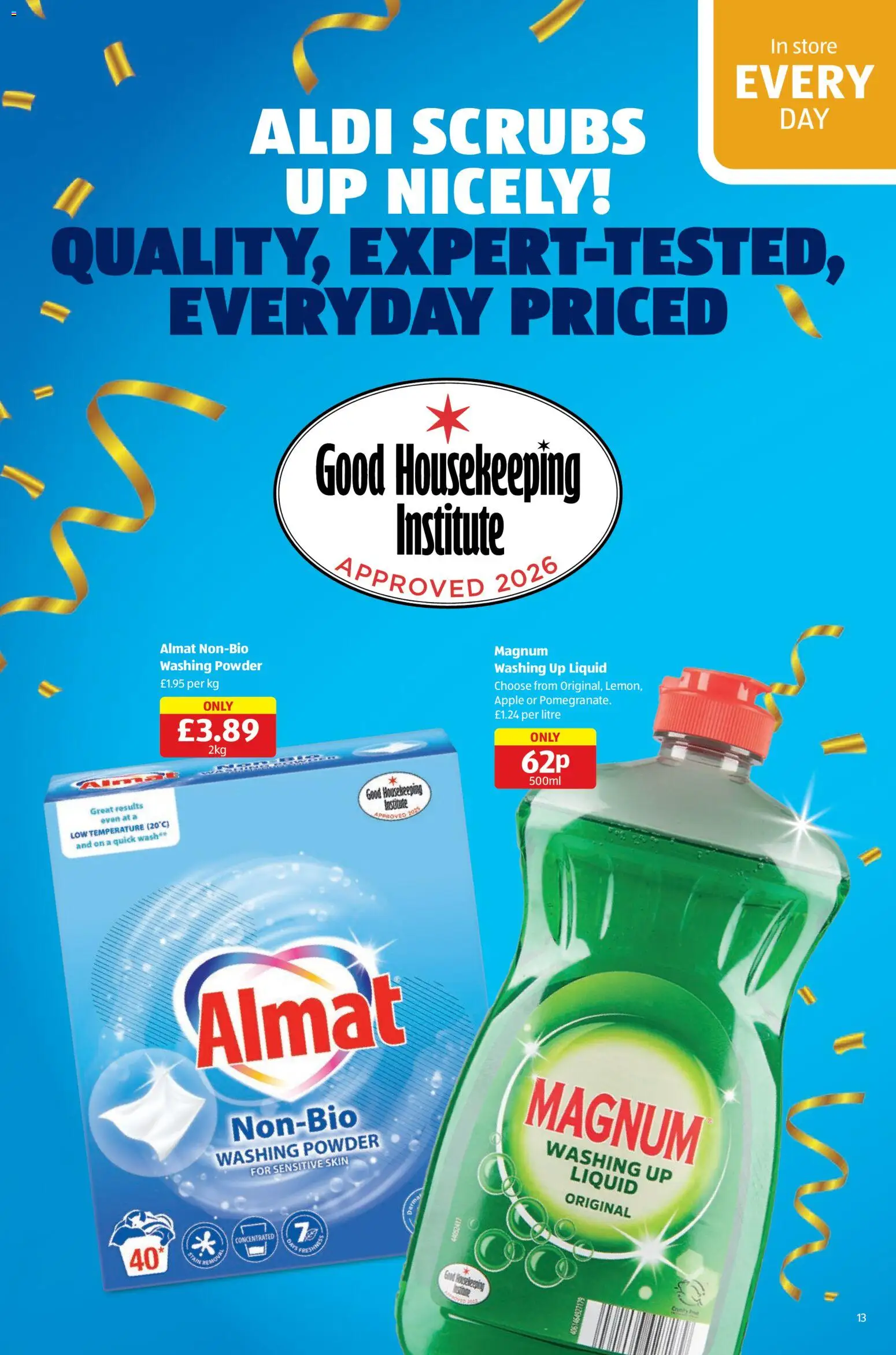 {H1} | Page: 13 | Products: Powder, Washing powder, Apple