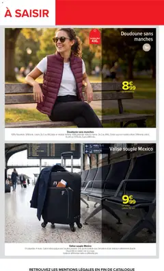 Carrefour - Prévisualisation de Doudoune sans manches, 100% Polyamide. Différents coloris. Du S au 4XL valide à partir de 24/08/2026 | Page: 97 | Produits: Kaki, Valise cabine, Valise, Doudoune