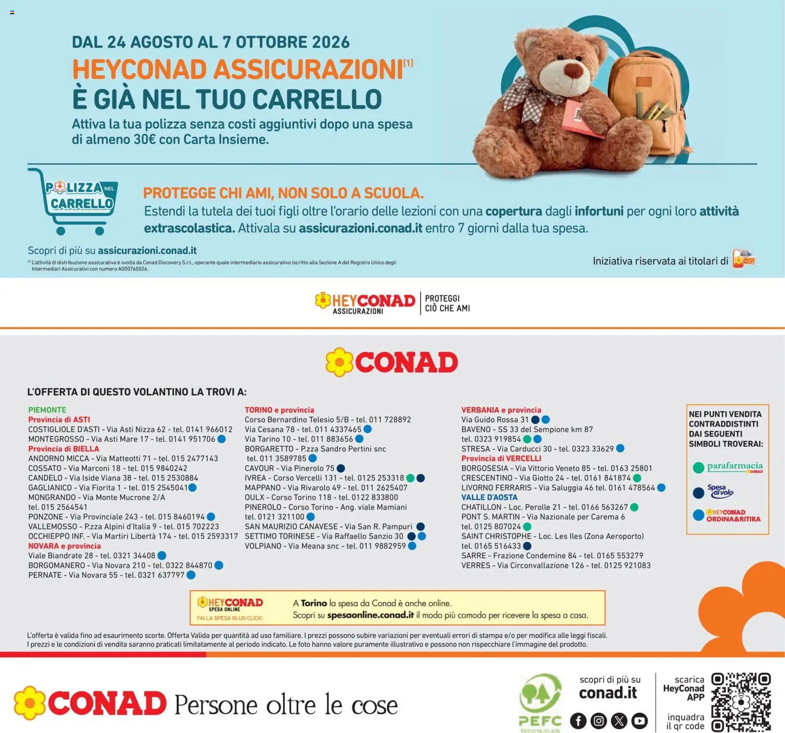 Volantino Conad del 27/08/2026 | Pagina: 28 | Prodotti: Carrello, Stampa, Raffaello