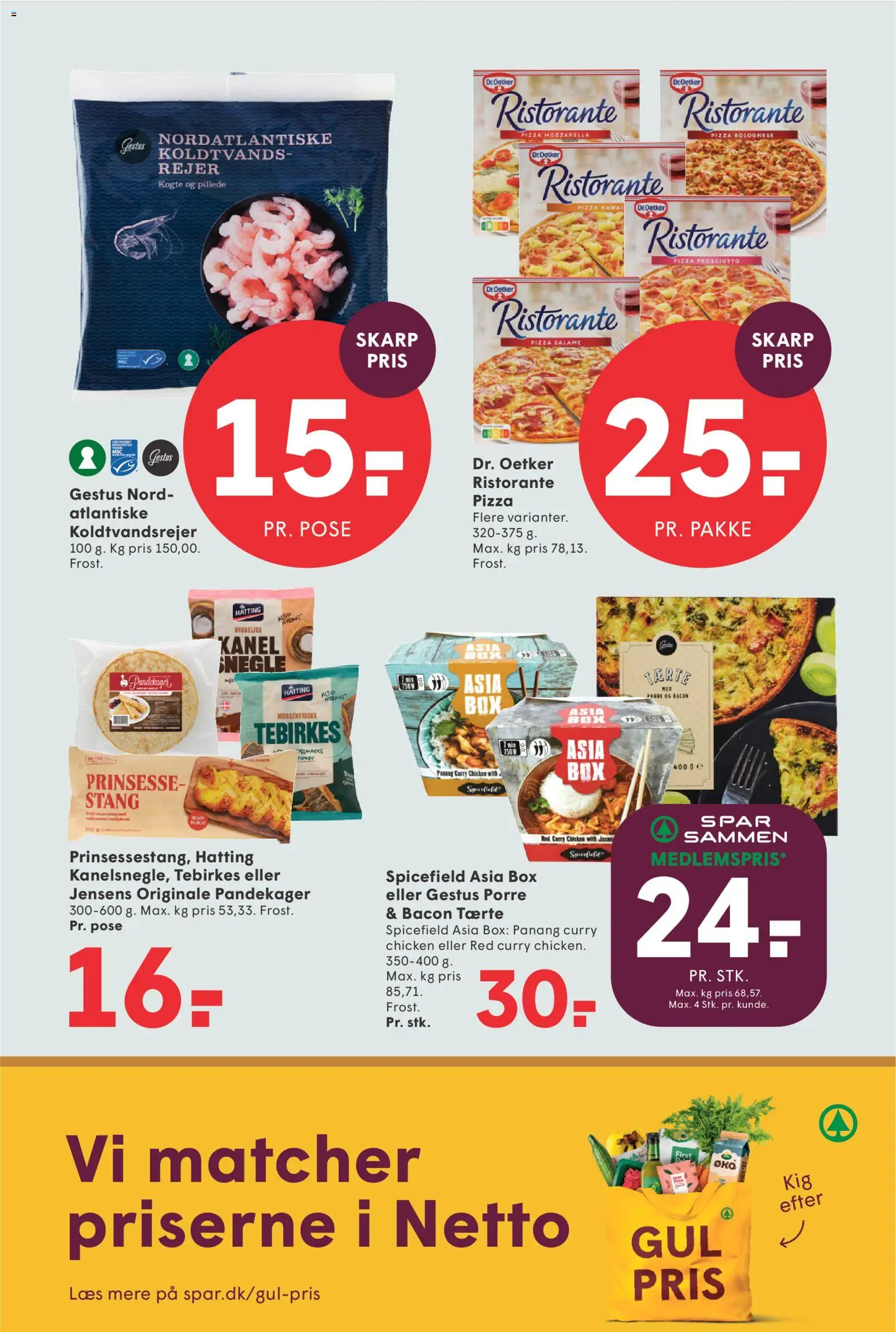 Spar tilbudsavis – gyldig fra 21/08/2026 | Side: 13 | Produkter: Tebirkes, Bacon, Mozzarella, Porre