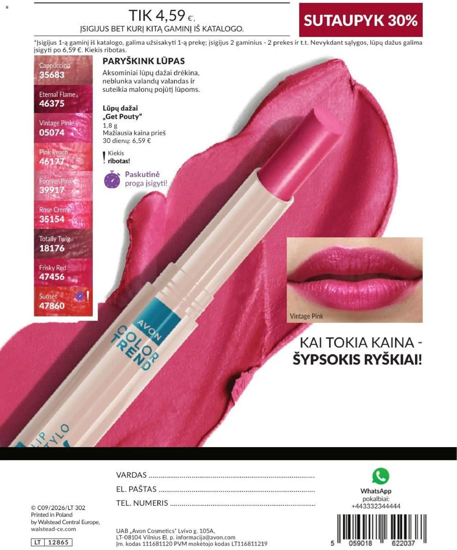 AVON akcijos nuo 2026.09.01 | Puslapis: 196