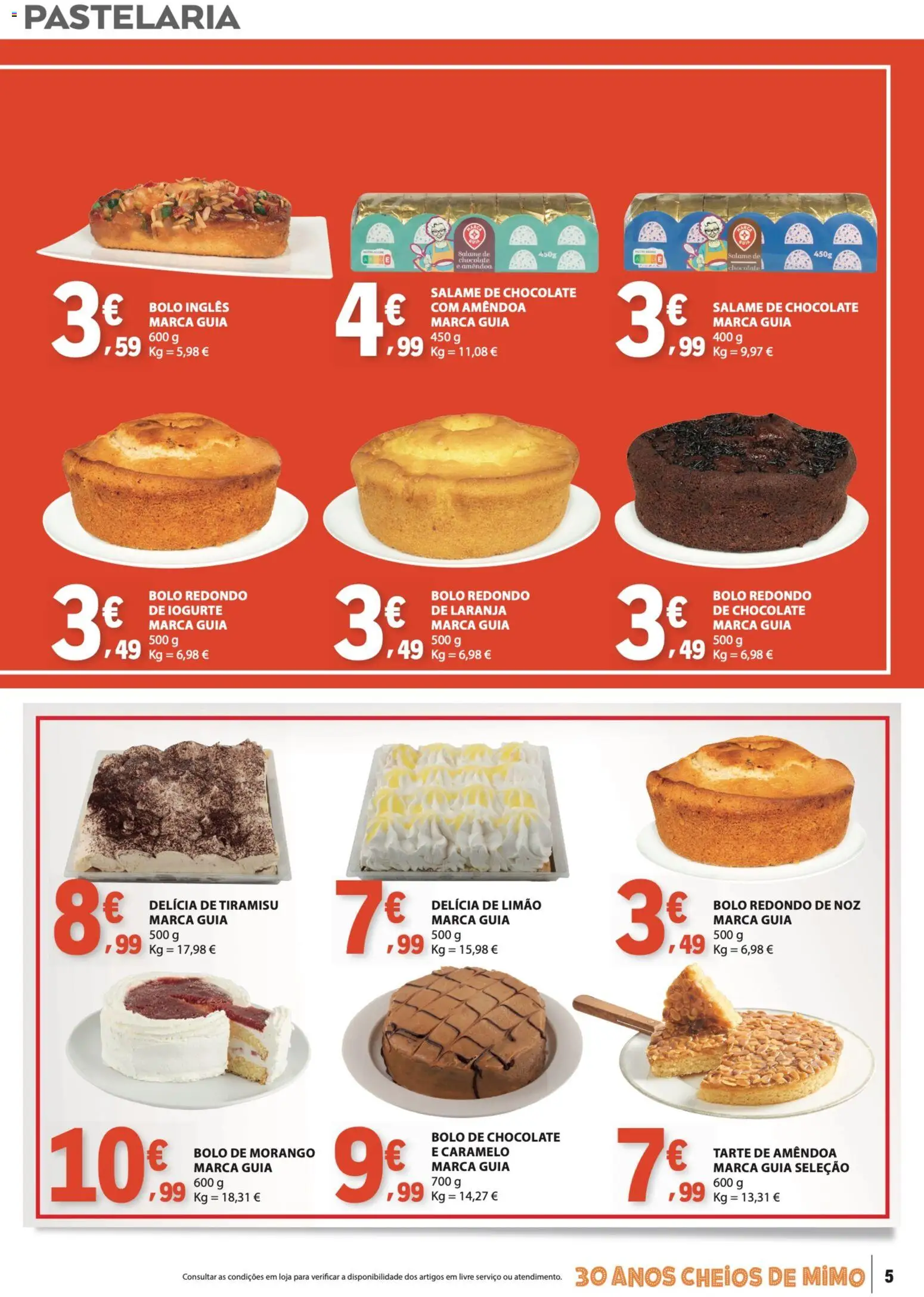 E.Leclerc folheto Especial Marca Guia │ válido de 16.06.2026 | Página: 5 | Produtos: Bolo, Iogurte, Chocolate, Tarte