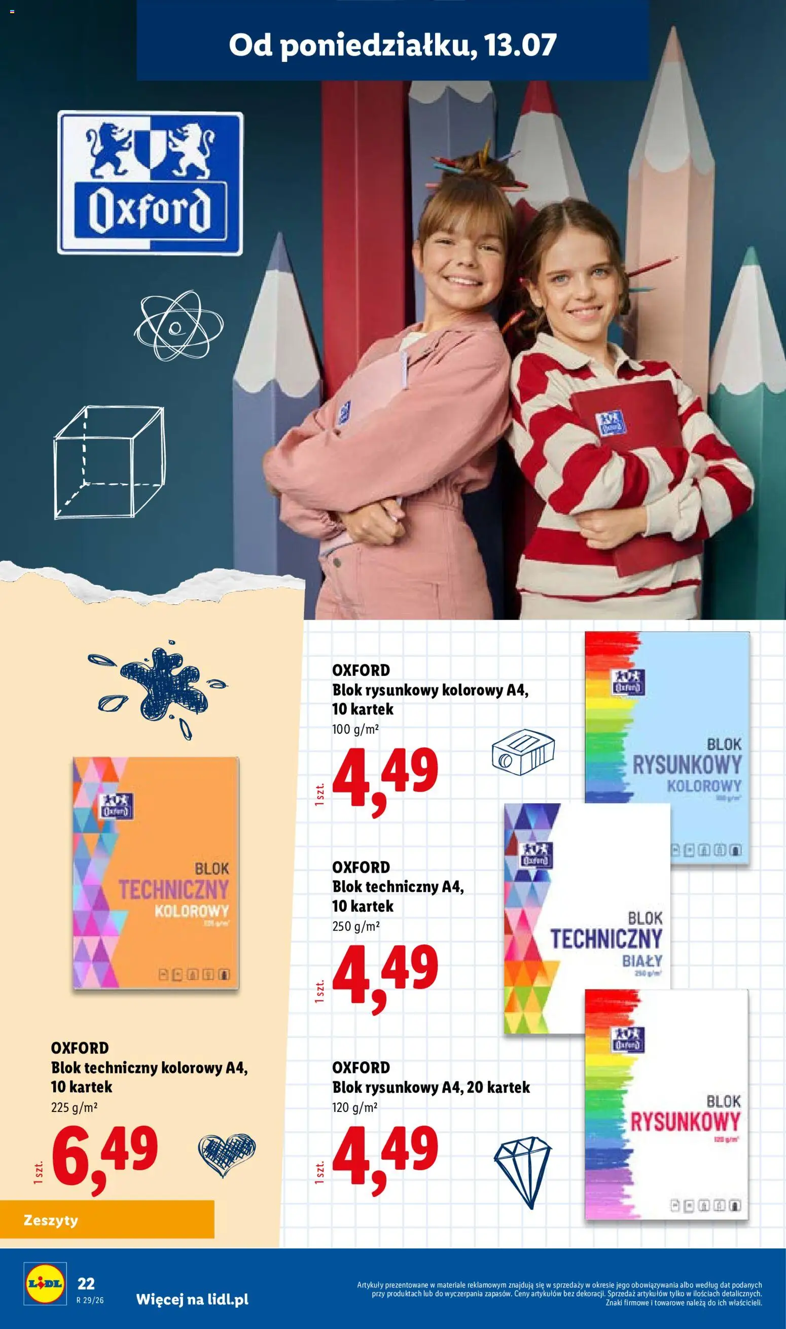 Lidl Katalog od 09.07.2026 | Strona: 22 | Produkty: Notebook, Zeszyty
