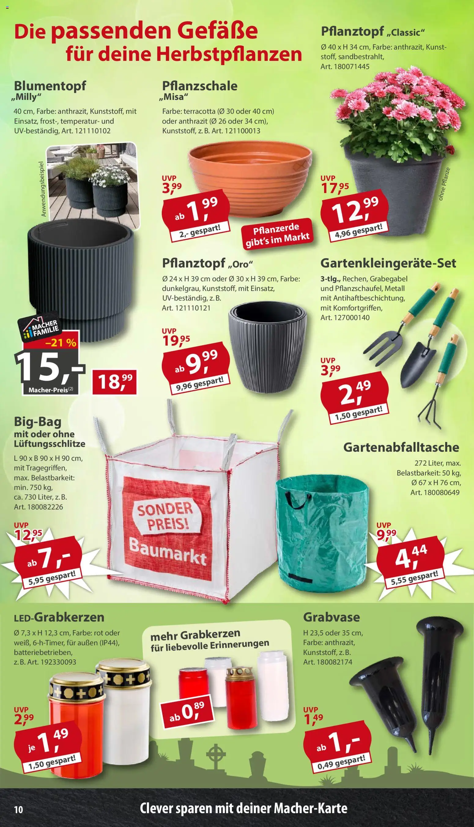 Sonderpreis Baumarkt Prospekt – gültig ab 17.10.2026 | Seite: 10 | Produkte: Pflanzerde, Blumentopf