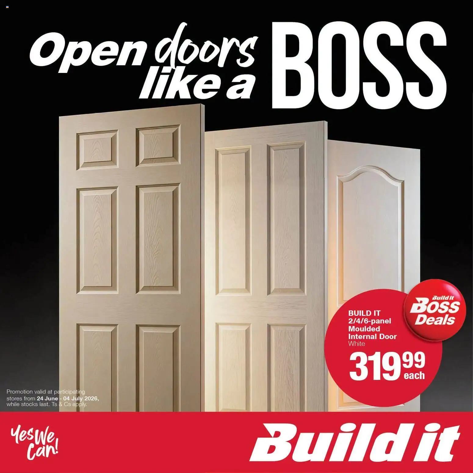 New Build It catalogue – valid from 23/06/2026 | Page: 9 | Products: Internal door