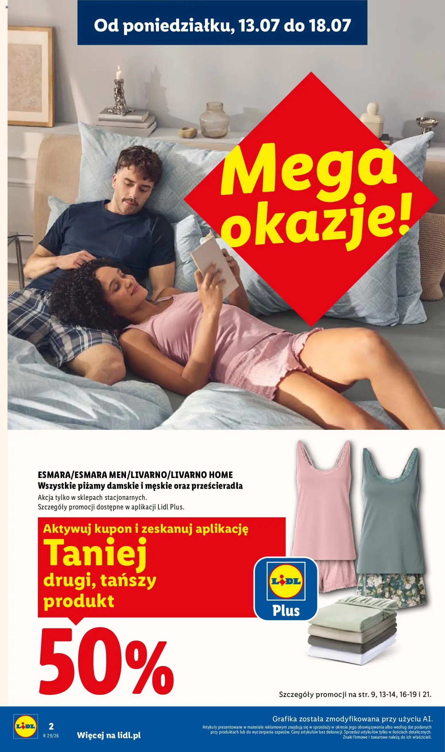 Lidl Katalog od 13.07.2026 | Strona: 2 | Produkty: Piżamy damskie