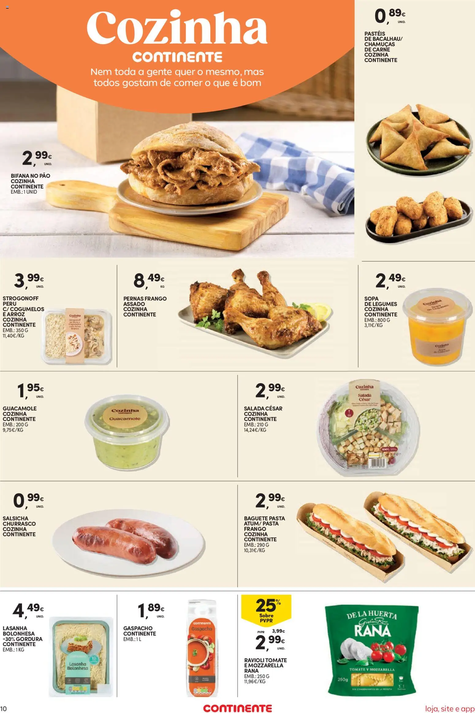 Continente Semanal Continente Bom Dia │ válido de 07/07/2026 | Página: 12 | Produtos: Pão, Carne, Tomate, Salada