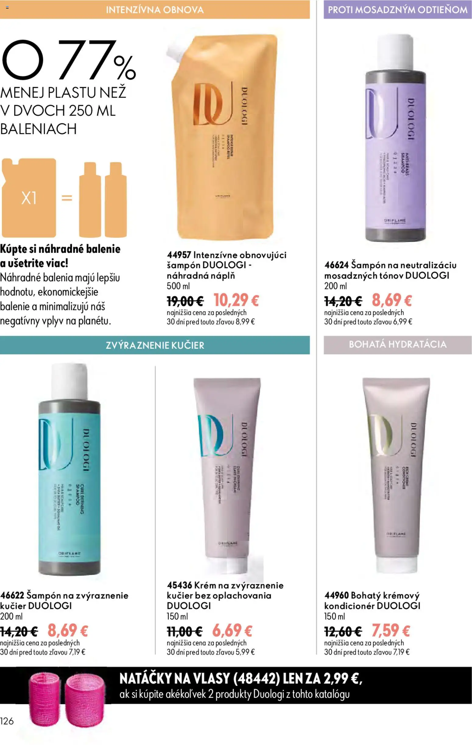 Nové Oriflame akcie – leták je platný od 19.08.2026 | Strana: 126 | Produkty: Šampón, Kondicionér, Krém