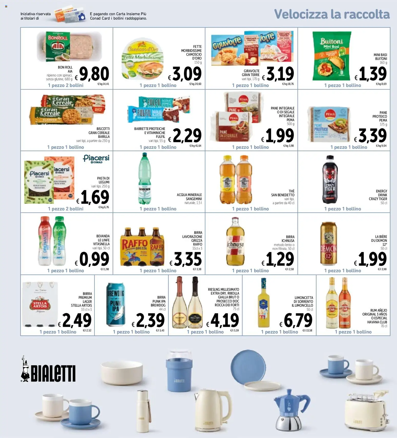 Volantino Spazio Conad del 16.06.2026 | Pagina: 34 | Prodotti: Legumi, Pane, Limoncello, Acqua minerale
